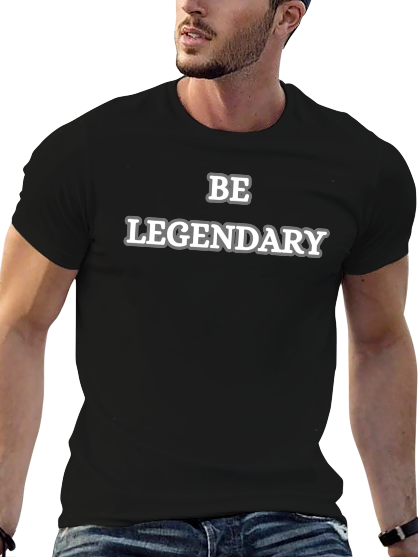Be Legendary Black Graphic Tee