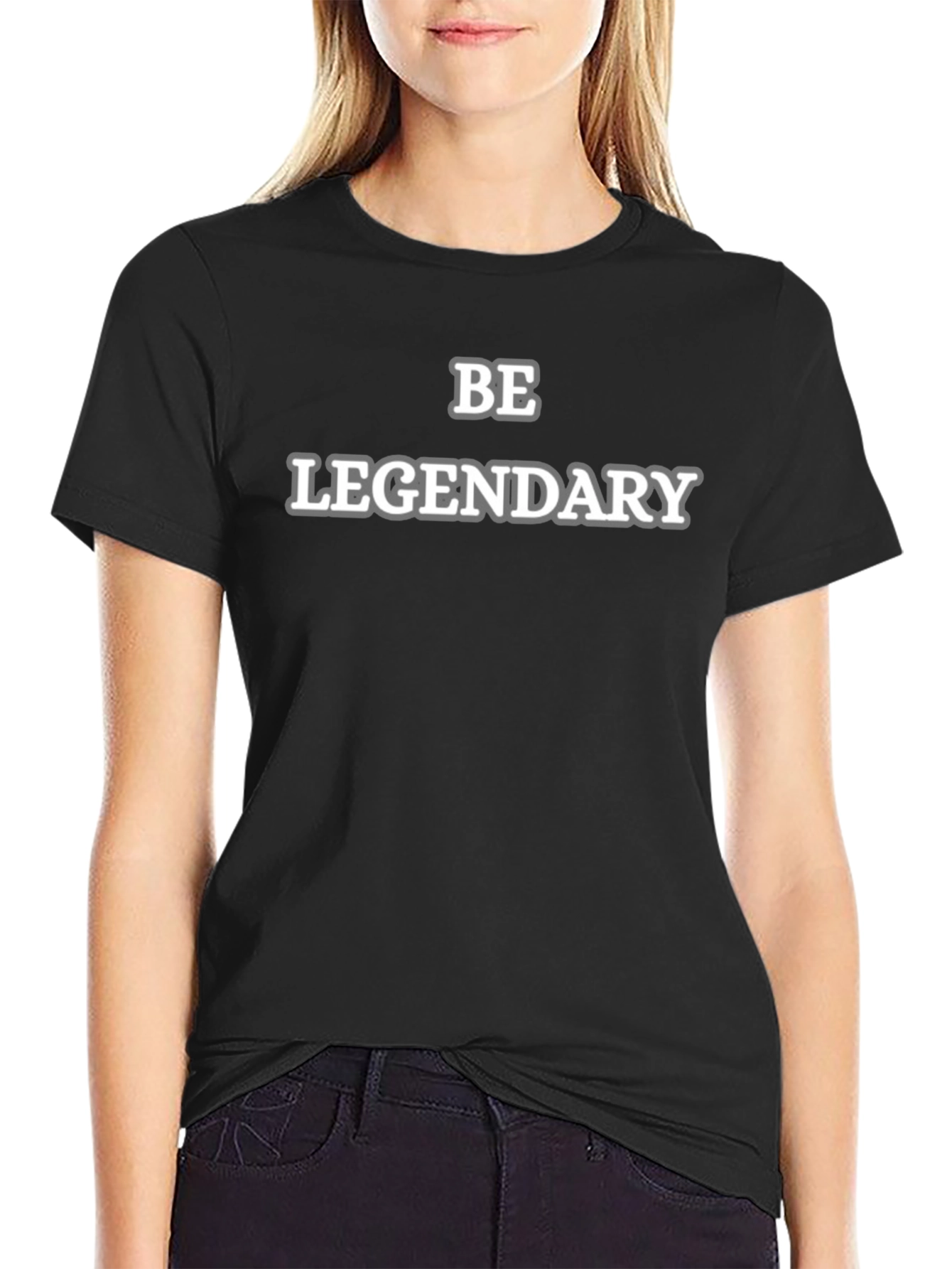 Be Legendary Black Graphic Tee