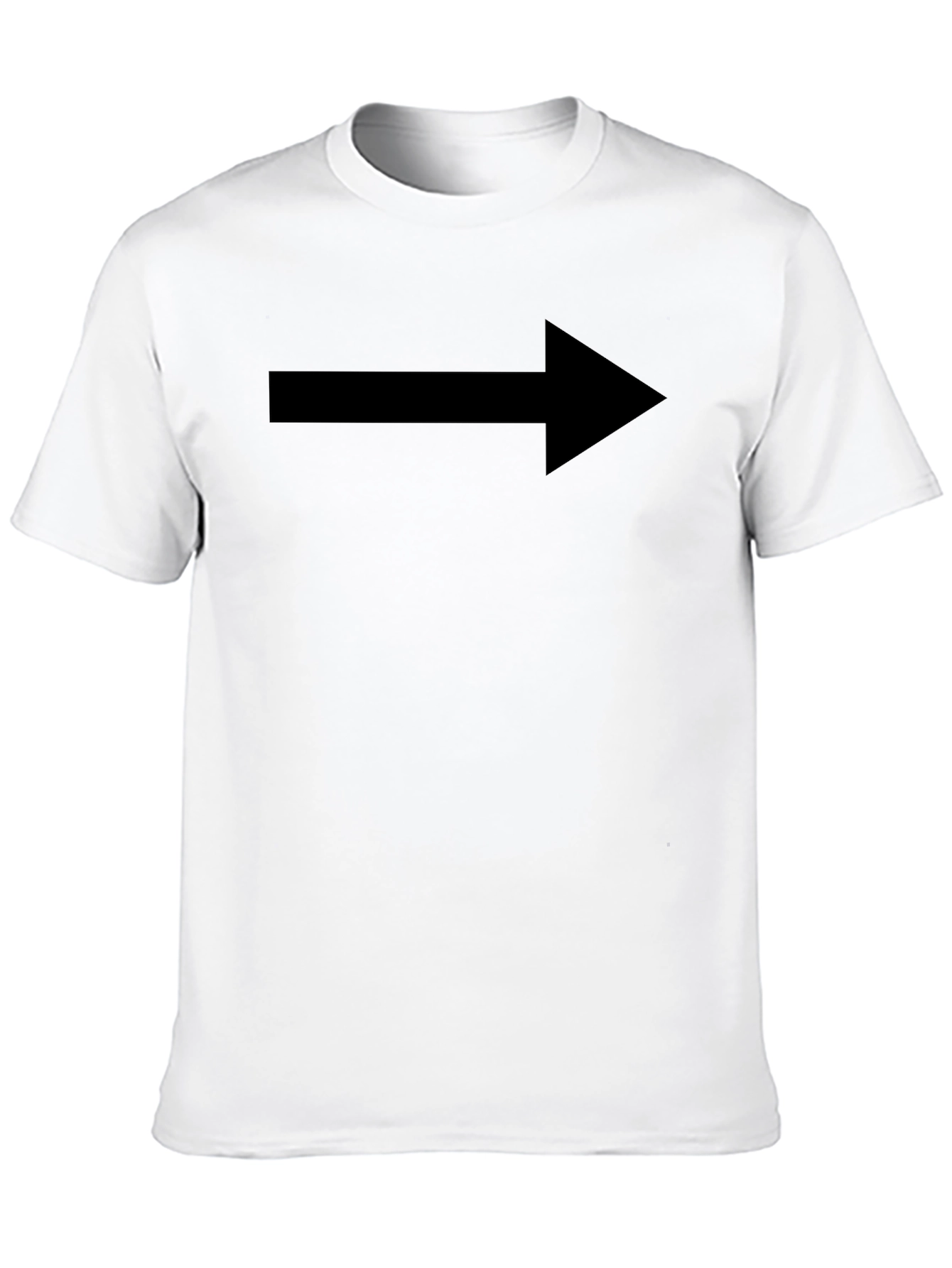 Right Arrow Graphic Black T-Shirt