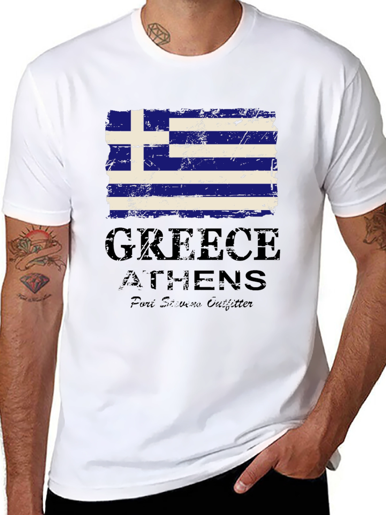 Greece Flag T-Shirt | Athens Souvenir Tee