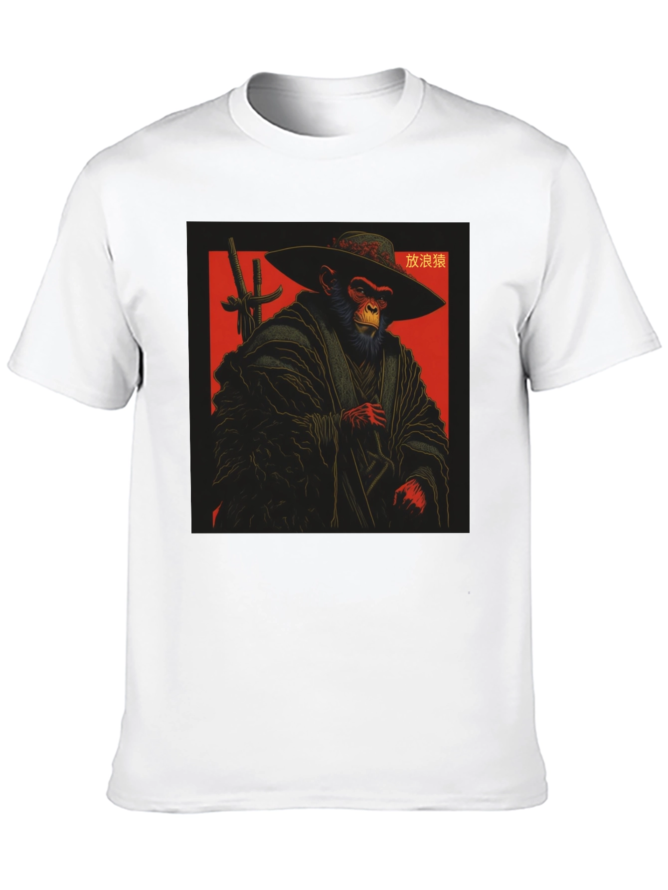 Monkey Samurai T-Shirt - Unique Graphic Tee