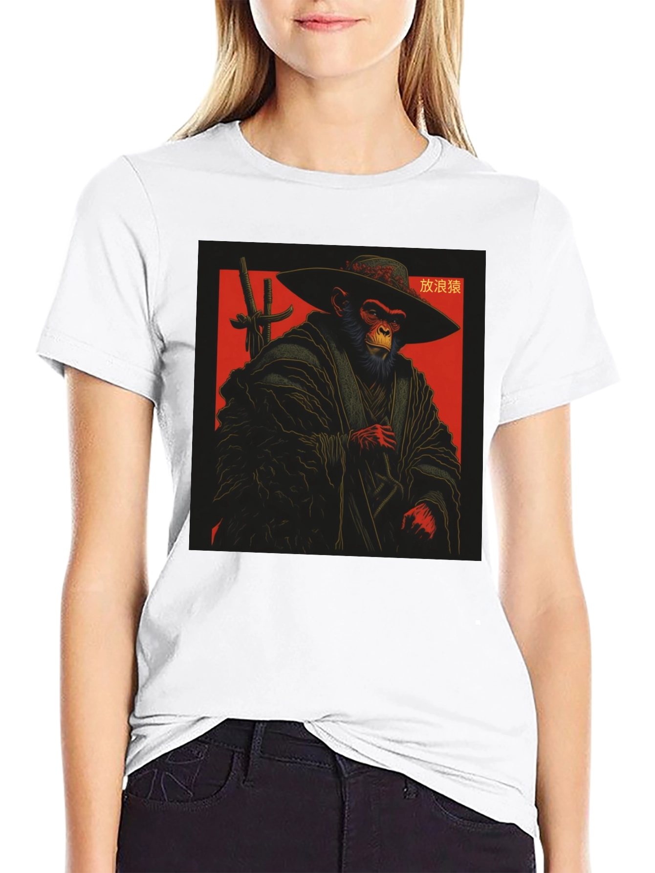 Monkey Samurai T-Shirt - Unique Graphic Tee