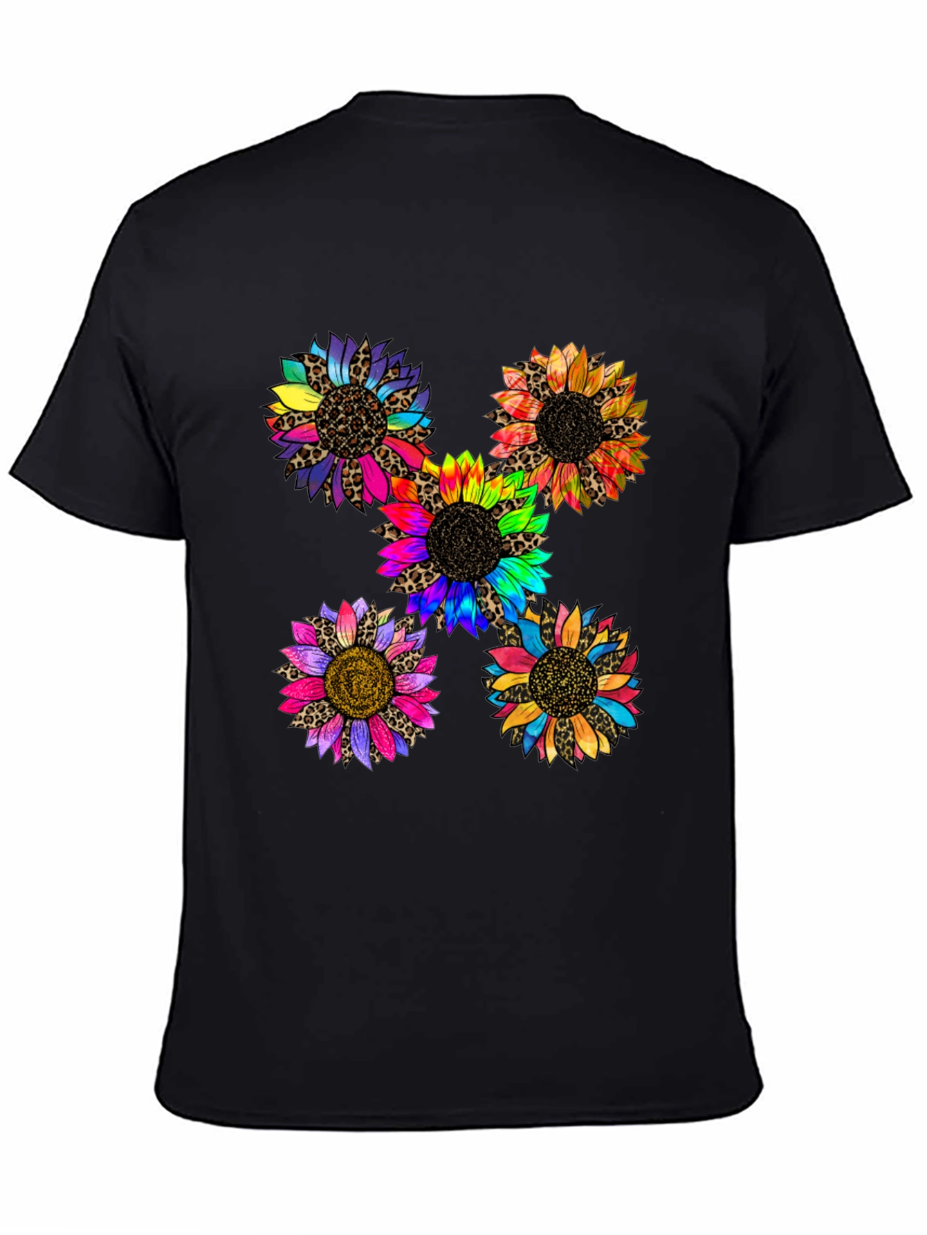 Sunflower Leopard Print Graphic T-Shirt