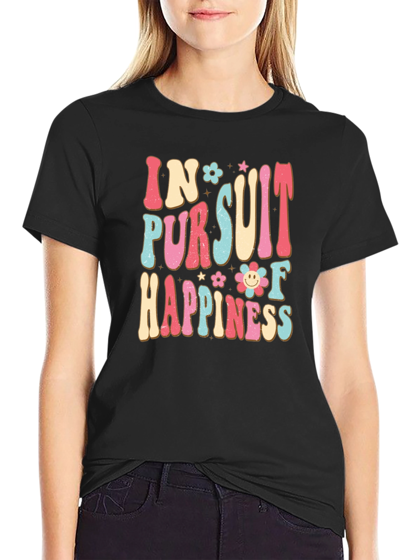 In Pursuit Of Happiness Graphic T-Shirt