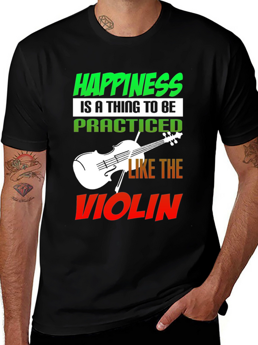 Happiness Violin T-Shirt - Practice Joy!