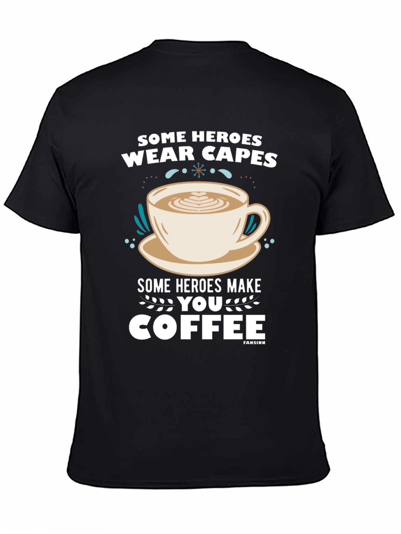 Some Heroes Coffee T-Shirt - Caffeine Hero Tee