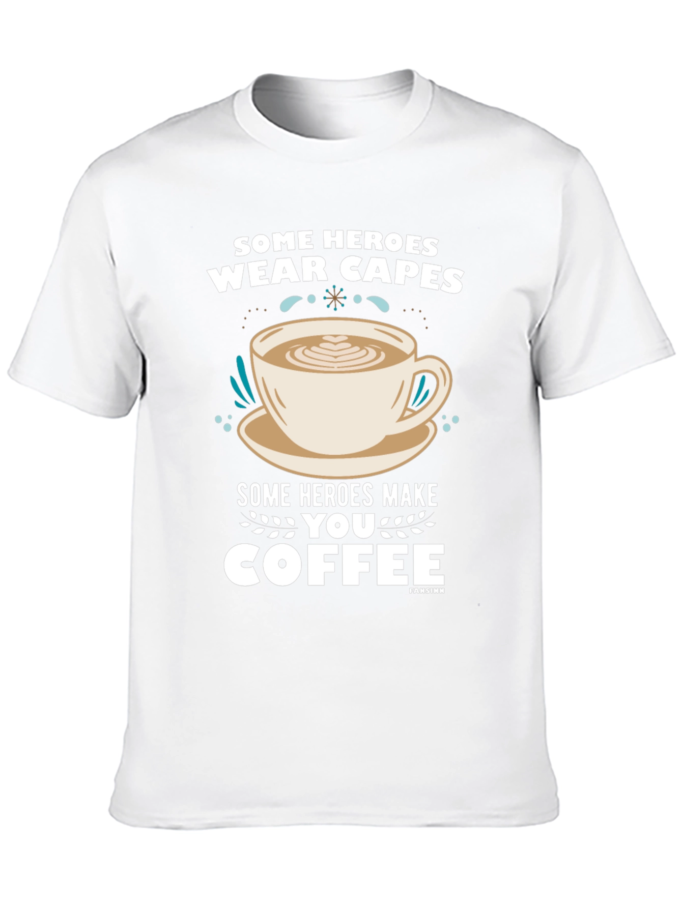 Some Heroes Coffee T-Shirt - Caffeine Hero Tee