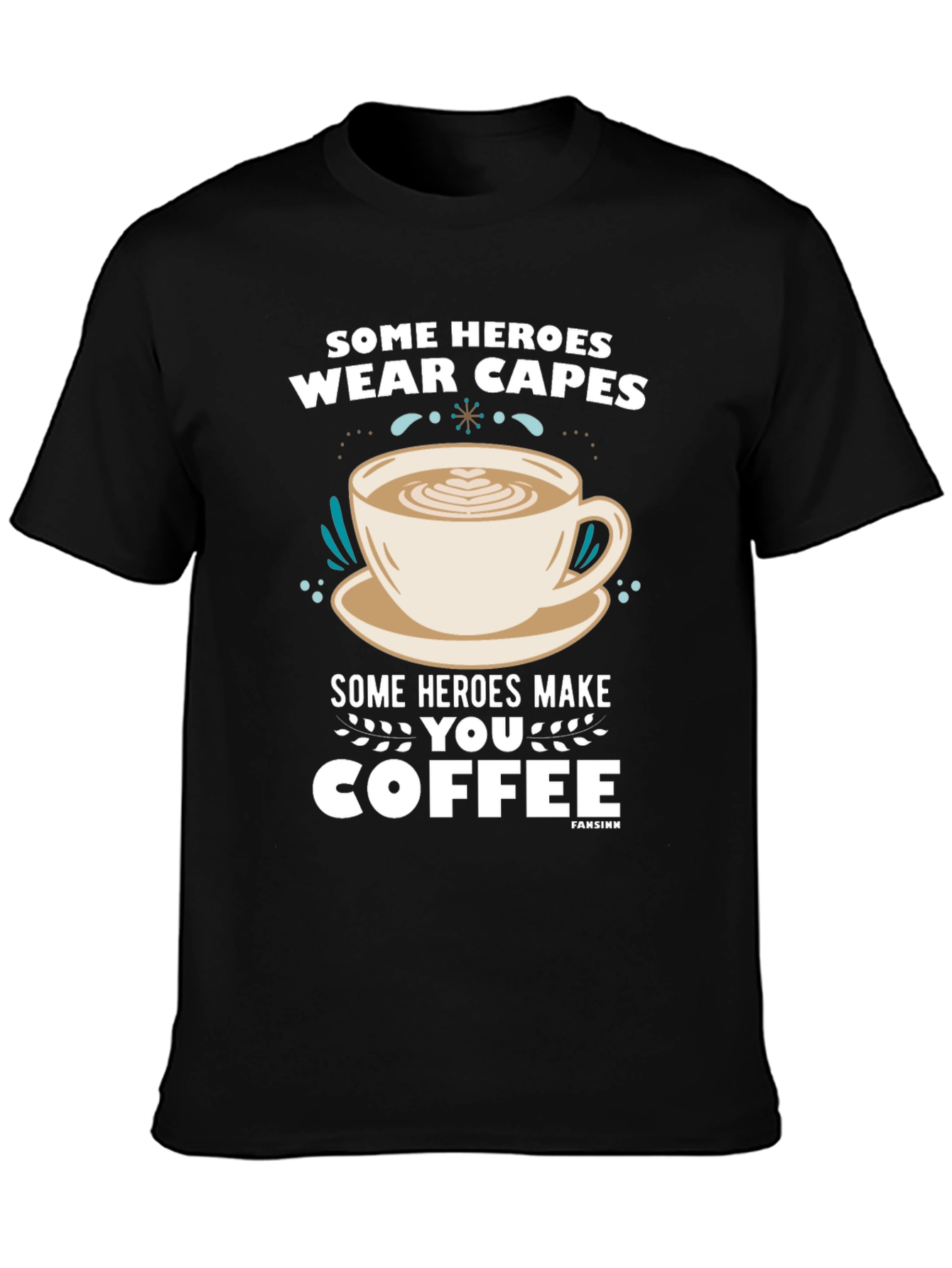 Some Heroes Coffee T-Shirt - Caffeine Hero Tee