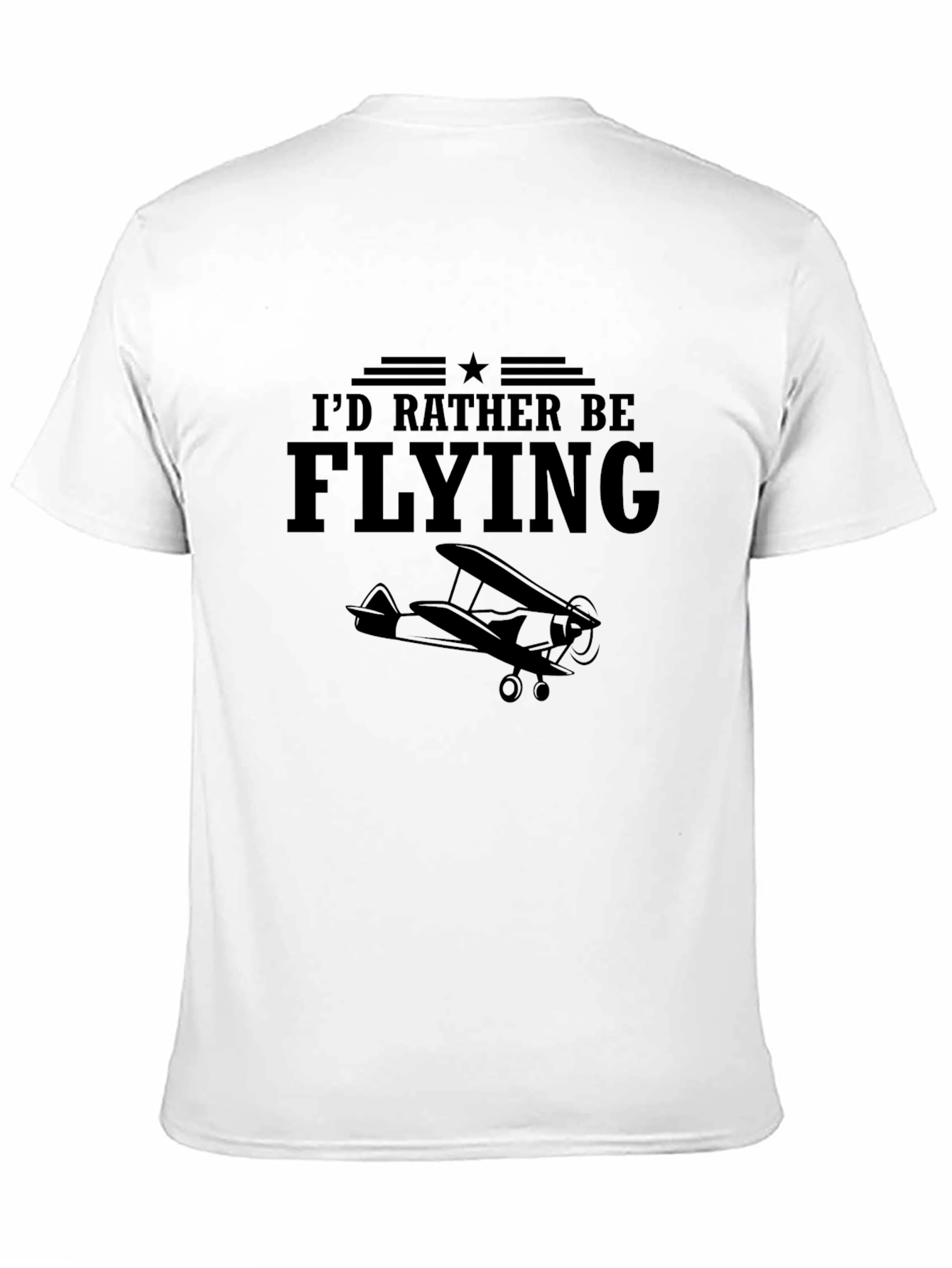 Id Rather Be Flying T-Shirt Aviation Airplane Tee