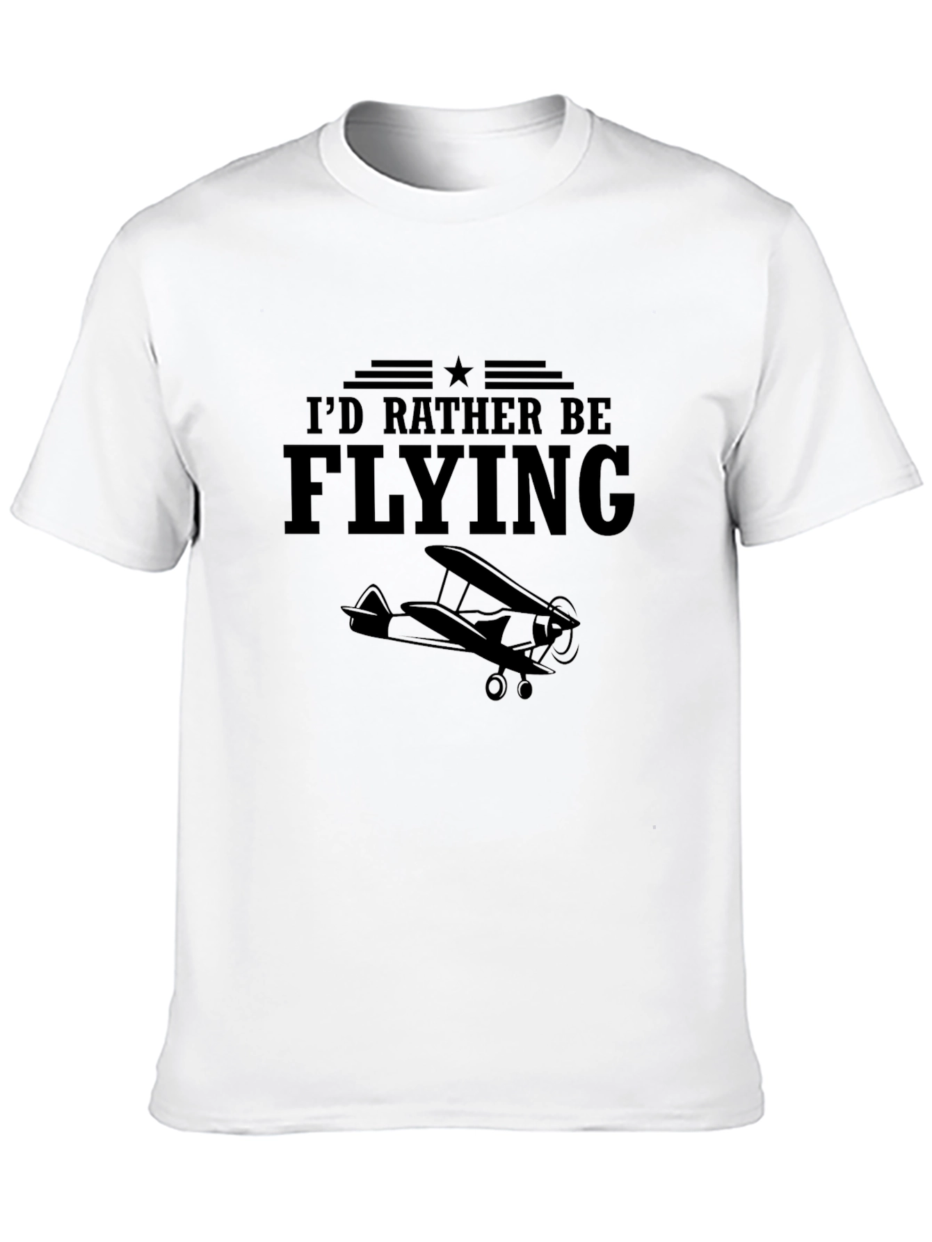 Id Rather Be Flying T-Shirt Aviation Airplane Tee
