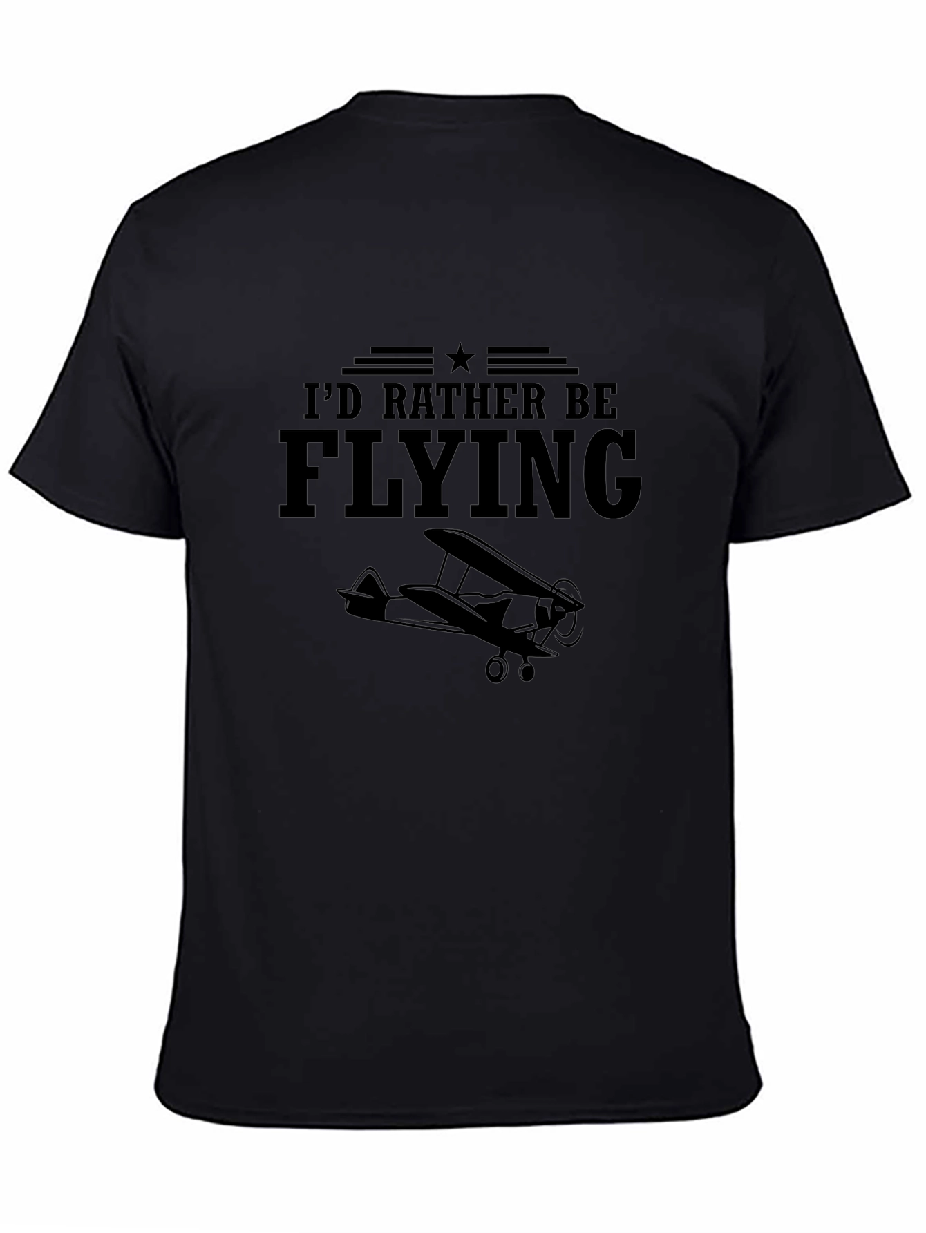 Id Rather Be Flying T-Shirt Aviation Airplane Tee