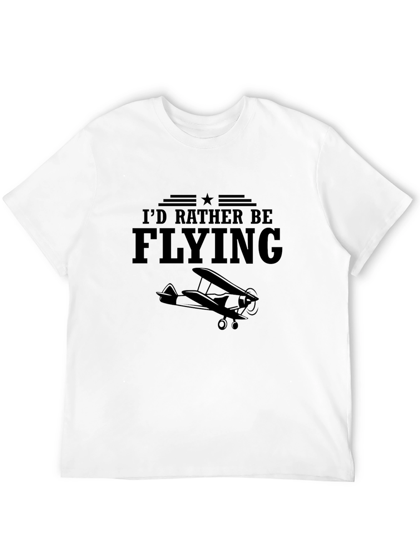 Id Rather Be Flying T-Shirt Aviation Airplane Tee