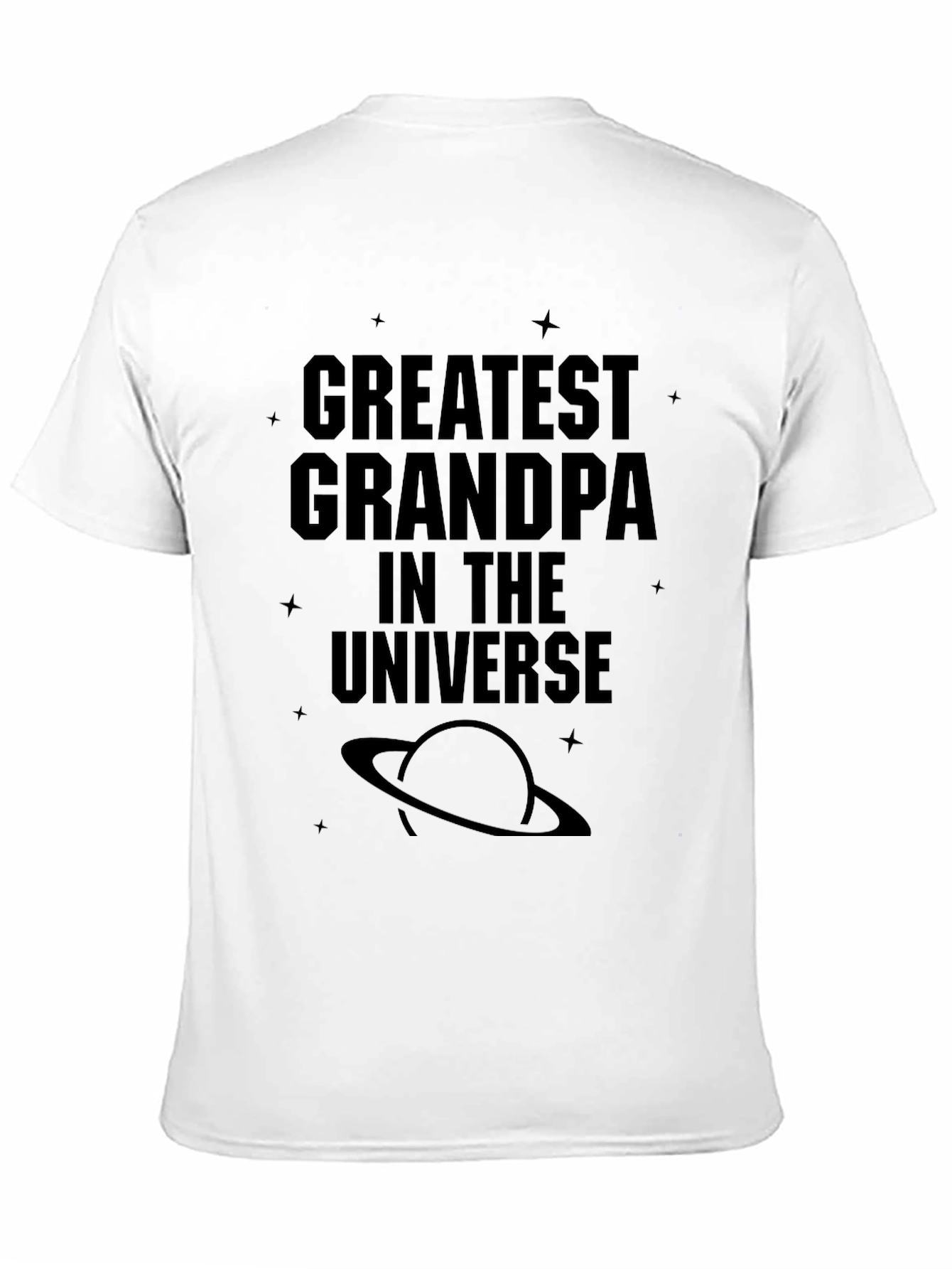 Greatest Grandpa in the Universe Black T-Shirt