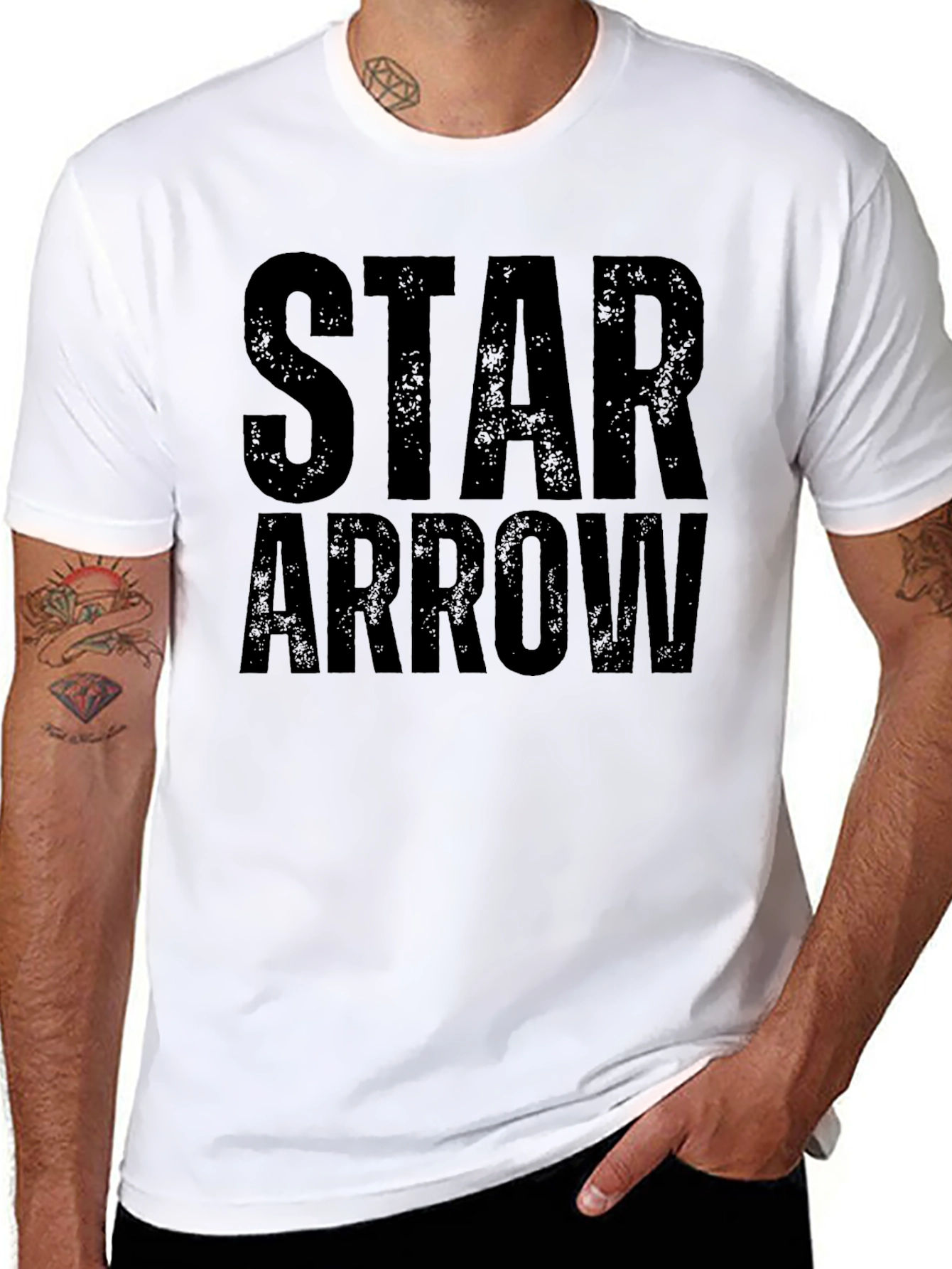 Star Arrow Graphic Tee - Black T-Shirt