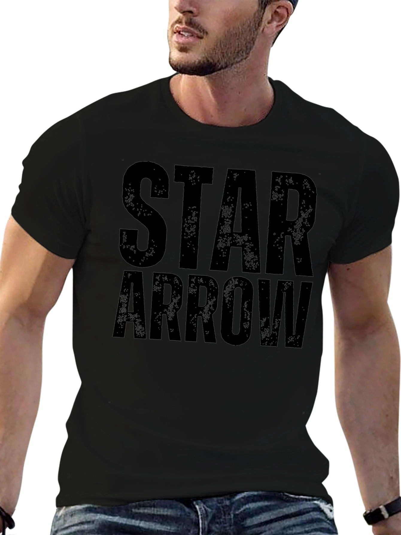 Star Arrow Graphic Tee - Black T-Shirt