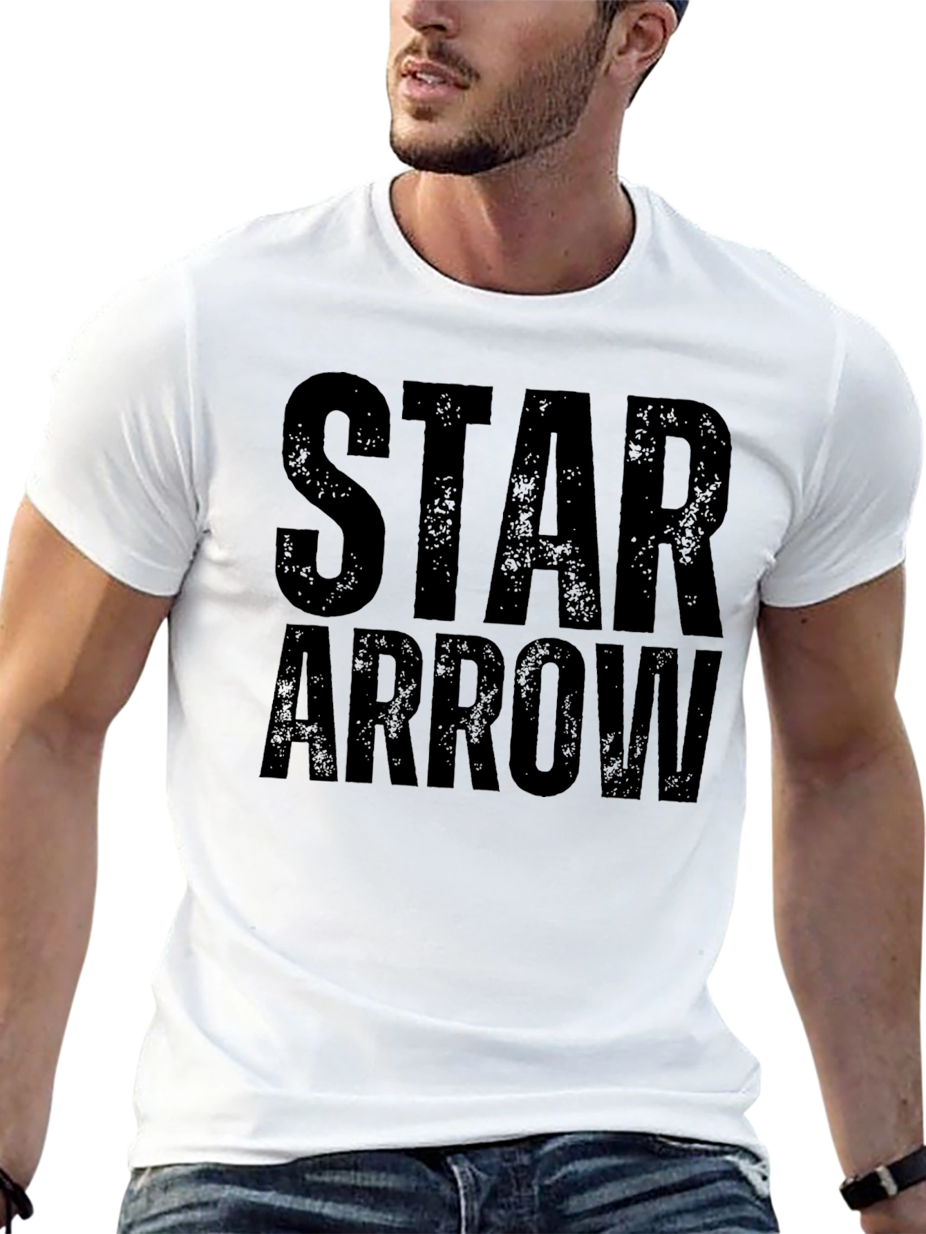 Star Arrow Graphic Tee - Black T-Shirt