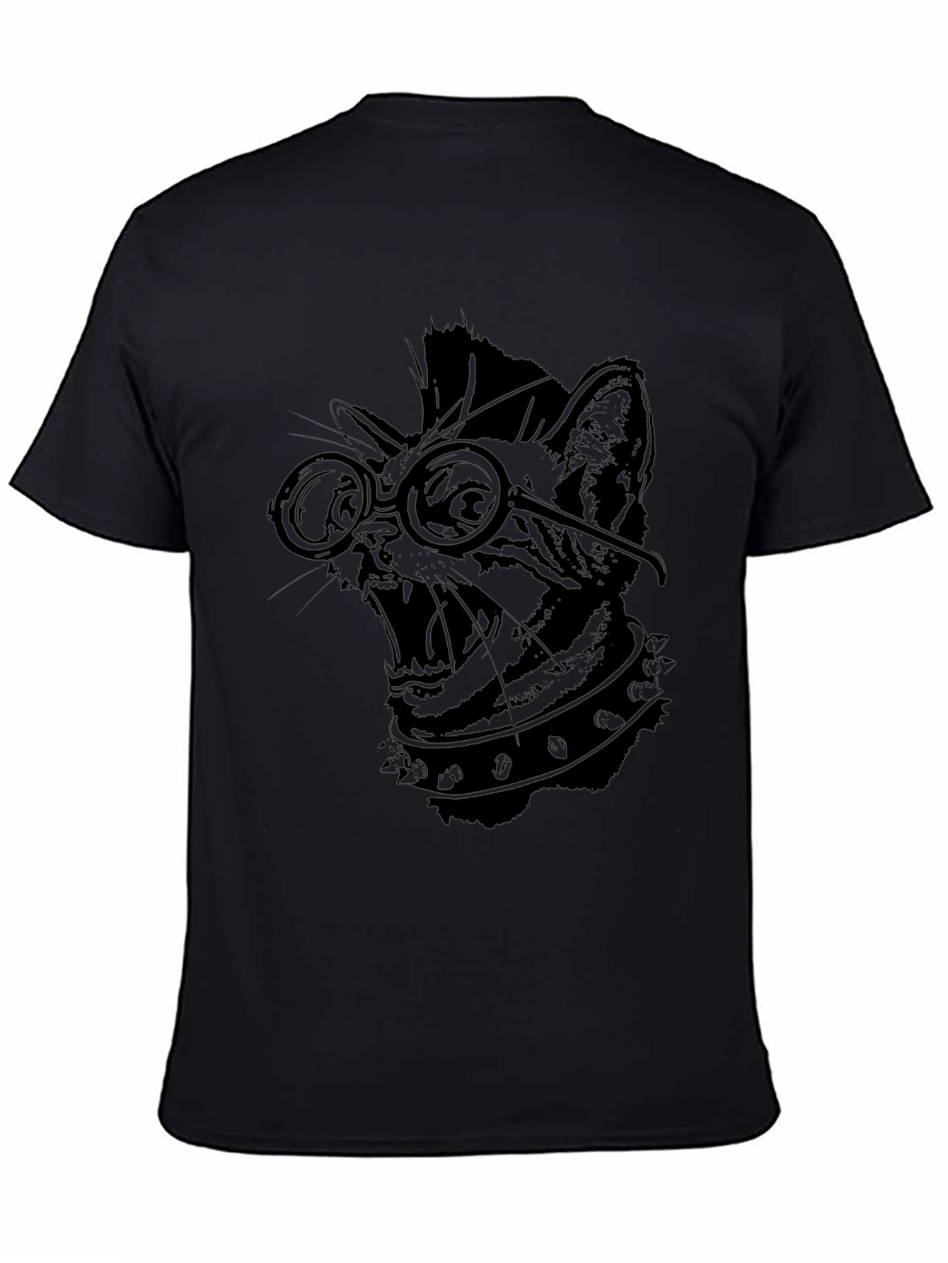 Punk Rock Cat T-Shirt - Cool Graphic Tee