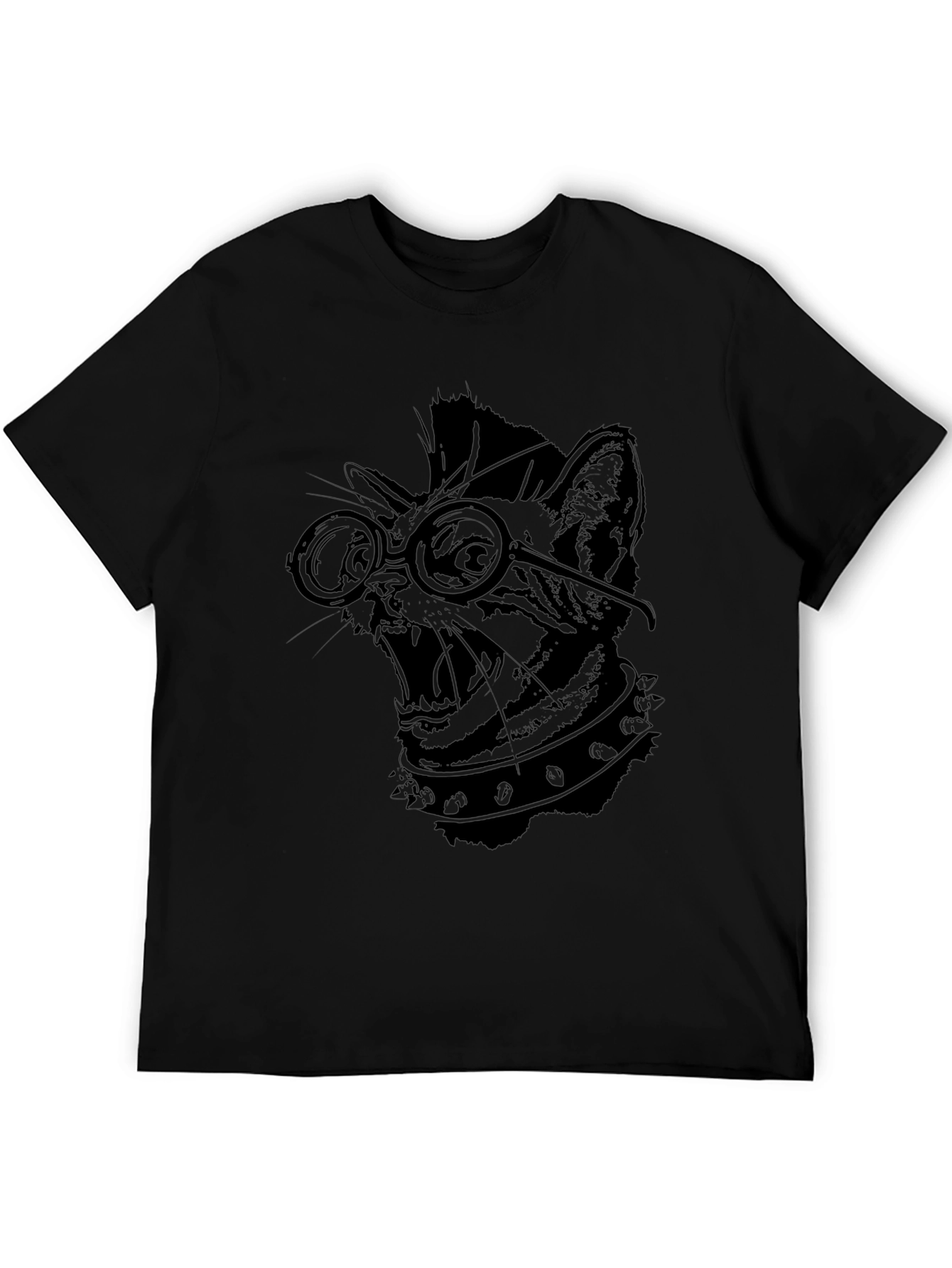 Punk Rock Cat T-Shirt - Cool Graphic Tee