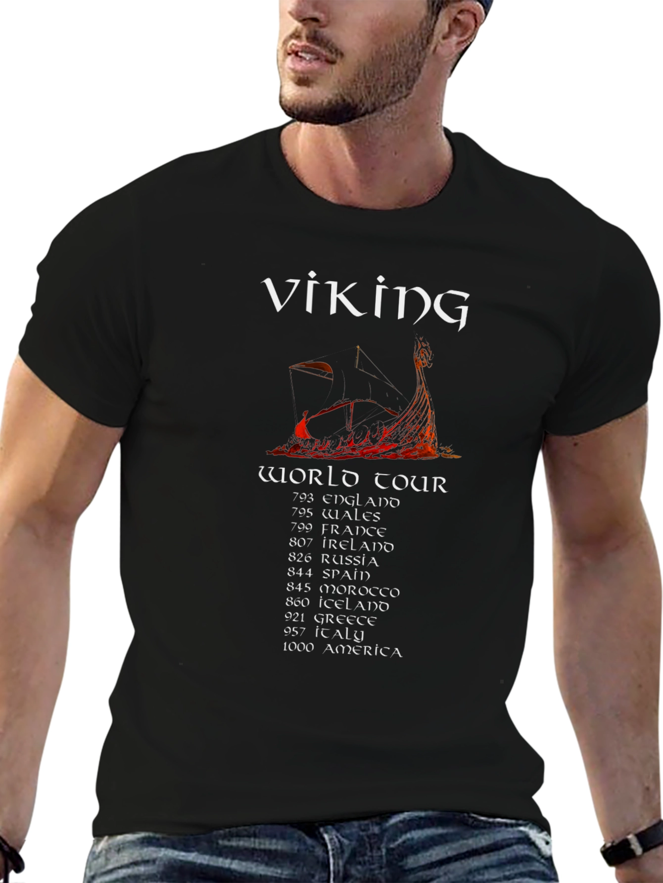 Viking World Tour Black T-Shirt