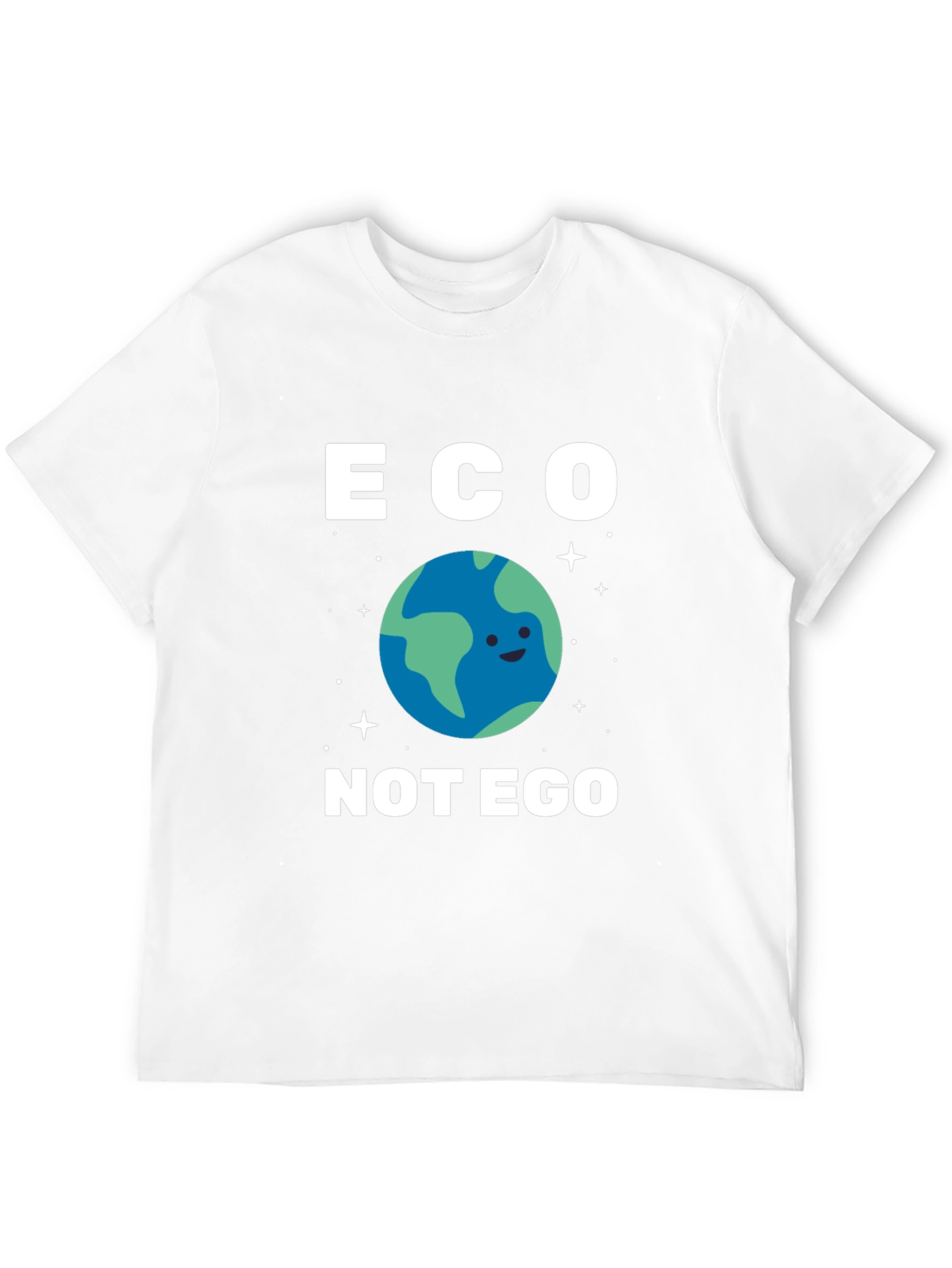 Eco Not Ego Graphic T-Shirt - Earth Day Tee