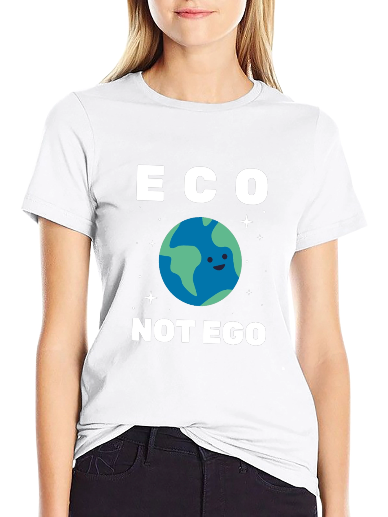 Eco Not Ego Graphic T-Shirt - Earth Day Tee