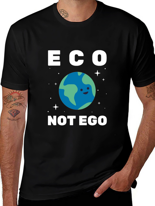 Eco Not Ego Graphic T-Shirt - Earth Day Tee