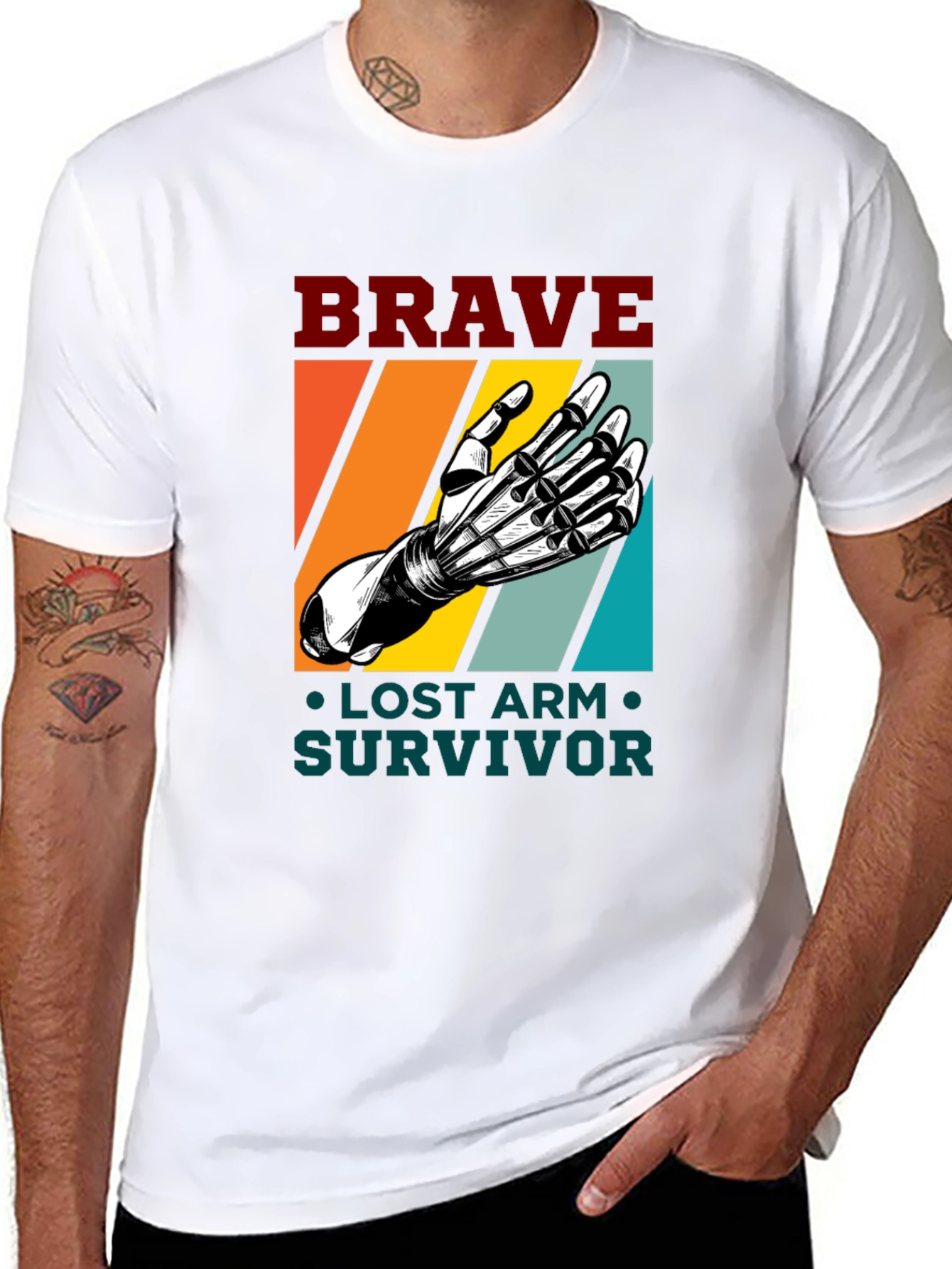 Brave Lost Arm Survivor T-Shirt