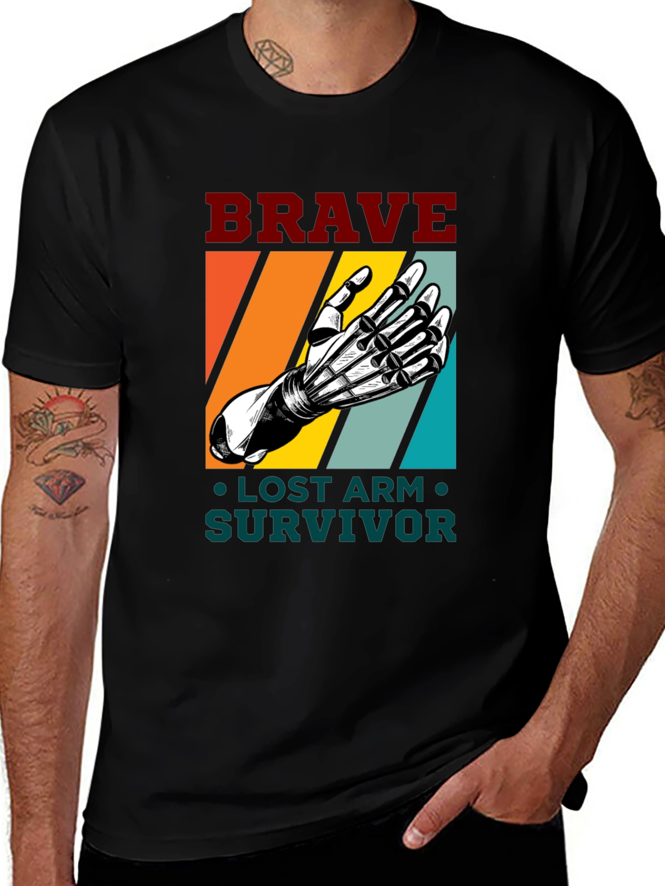 Brave Lost Arm Survivor T-Shirt