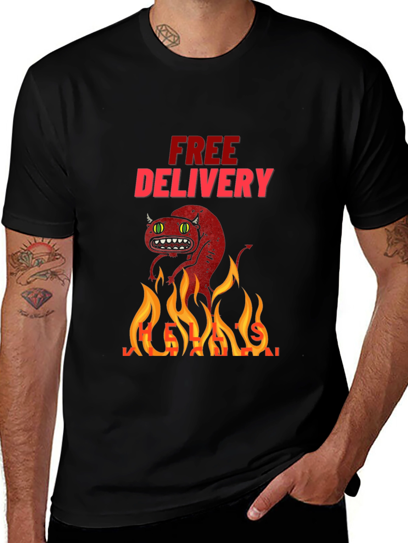 Fiery Free Delivery Tee
