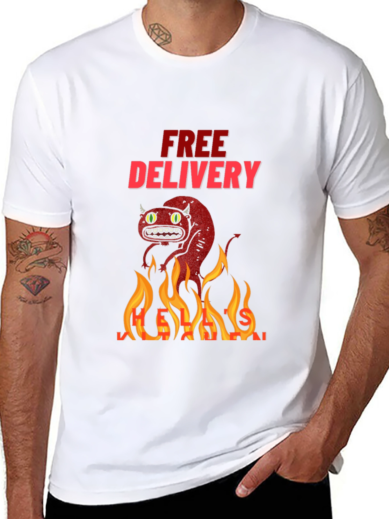 Fiery Free Delivery Tee