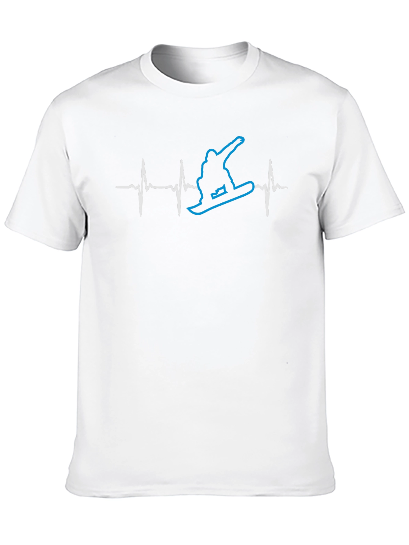 Snowboard Heartbeat T-Shirt - Cool Winter Sports Tee