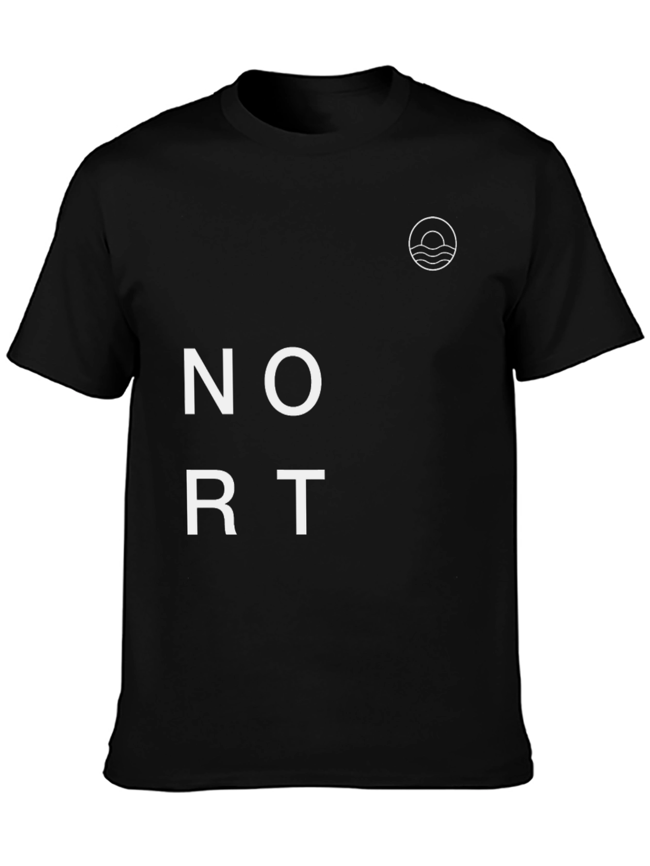 Modern Black Graphic Tee - NORTH Style