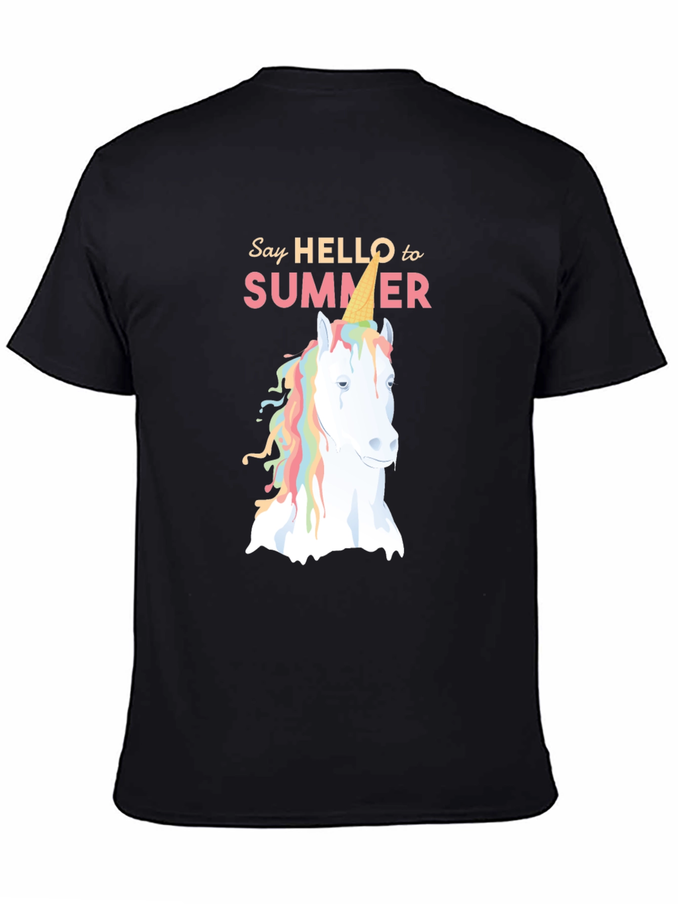Unicorn Ice Cream Cone Summer T-Shirt