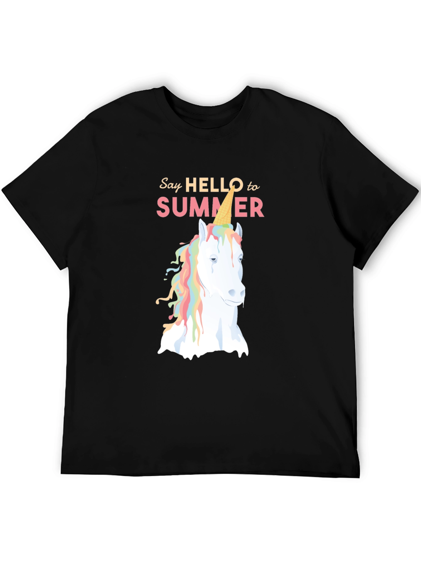 Unicorn Ice Cream Cone Summer T-Shirt