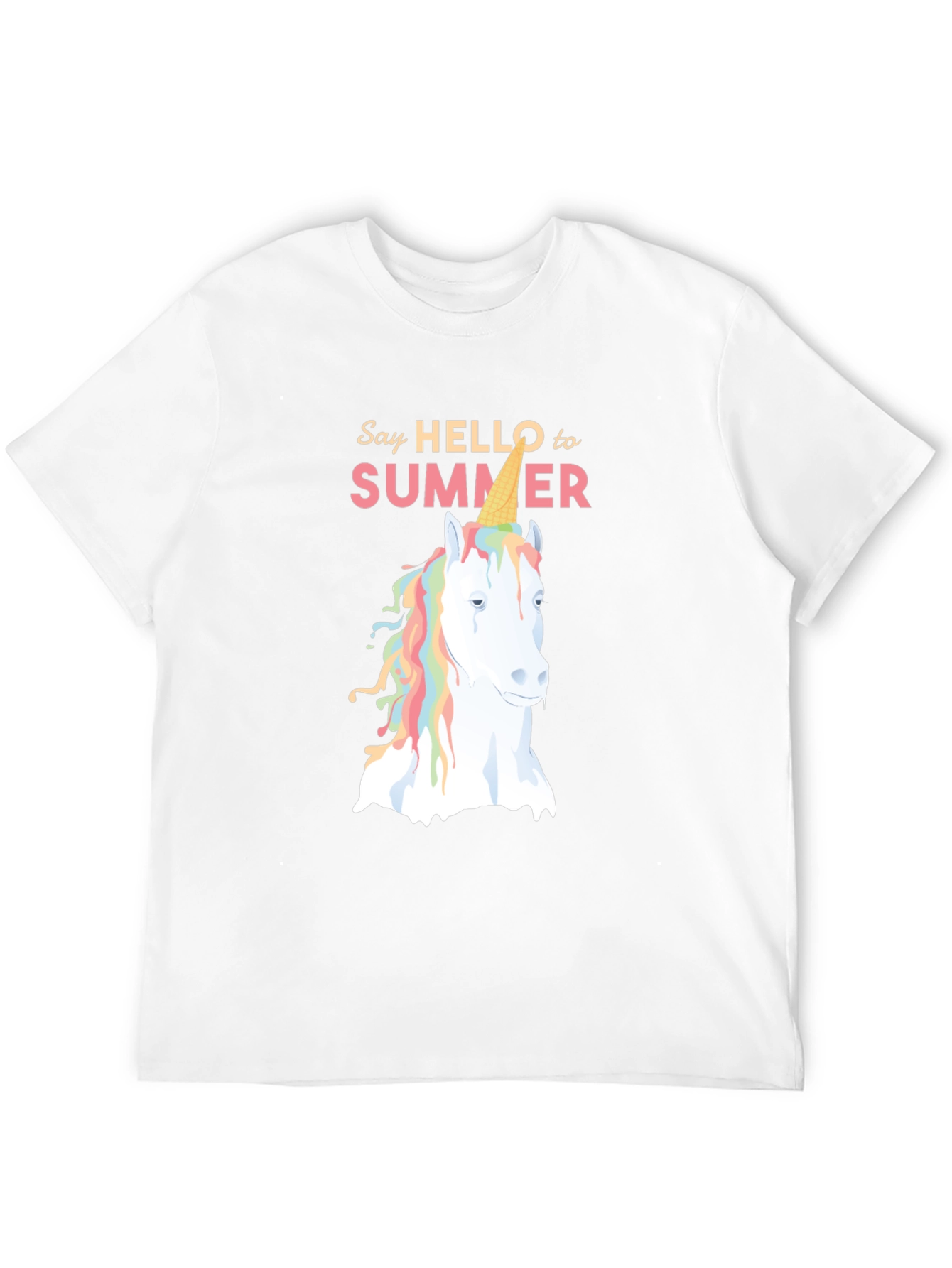Unicorn Ice Cream Cone Summer T-Shirt