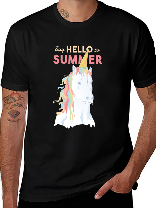 Unicorn Ice Cream Cone Summer T-Shirt