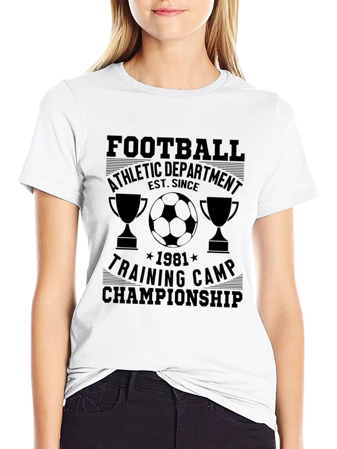 Football Athletic Department Black Graphic Tee