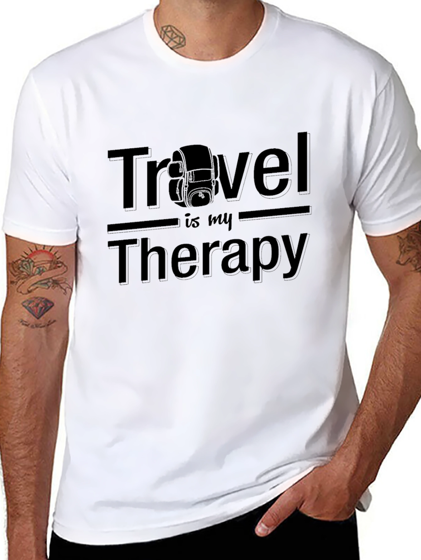 Travel is My Therapy Graphic T-Shirt