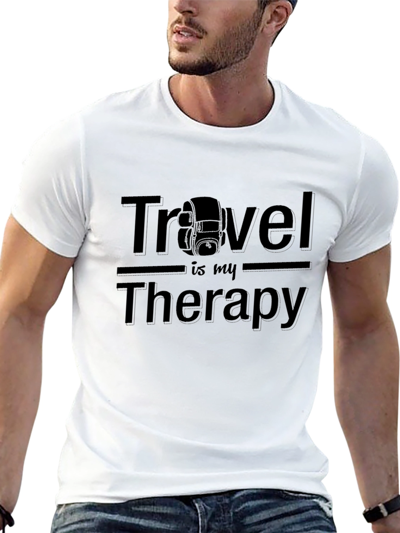 Travel is My Therapy Graphic T-Shirt