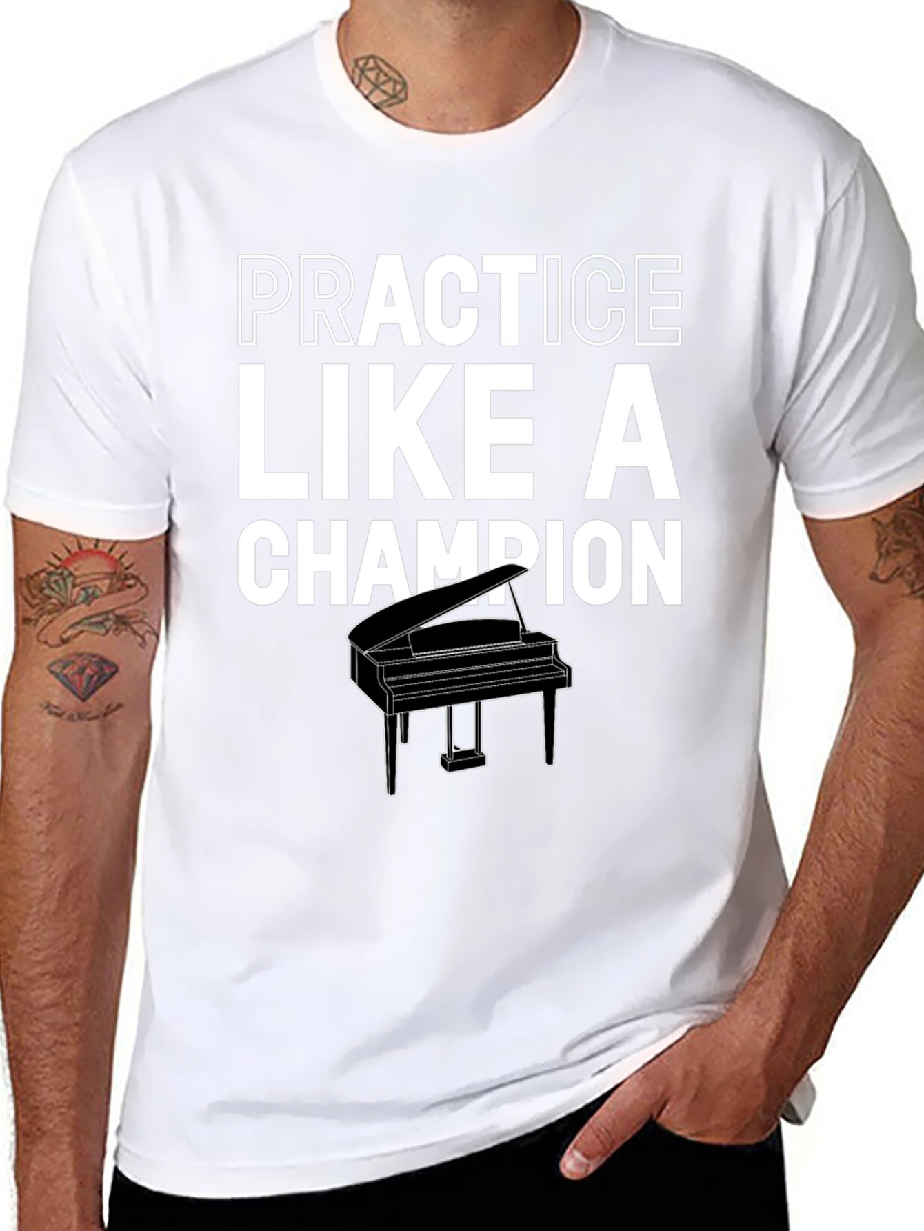 Practice Like a Champion Piano T-Shirt