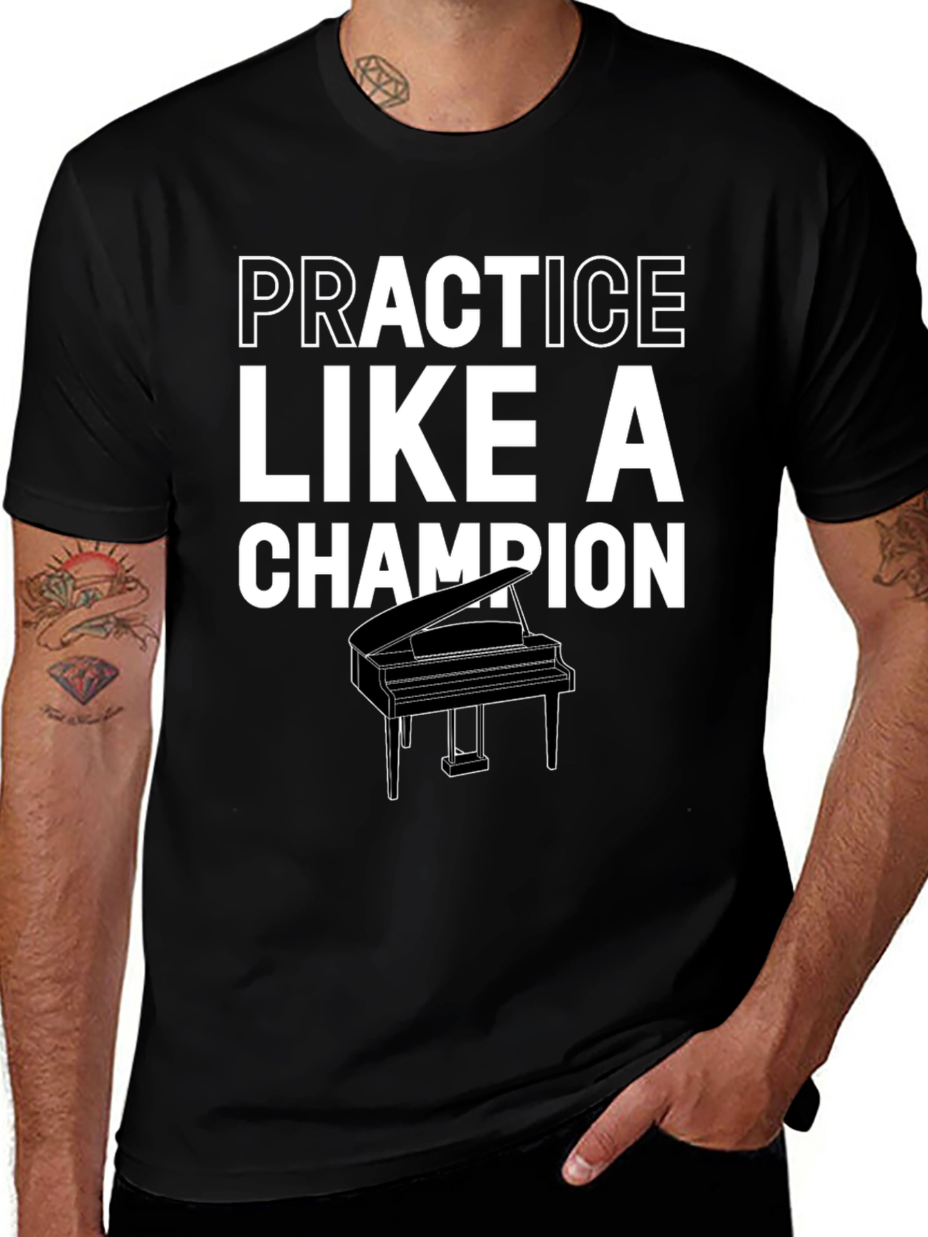 Practice Like a Champion Piano T-Shirt