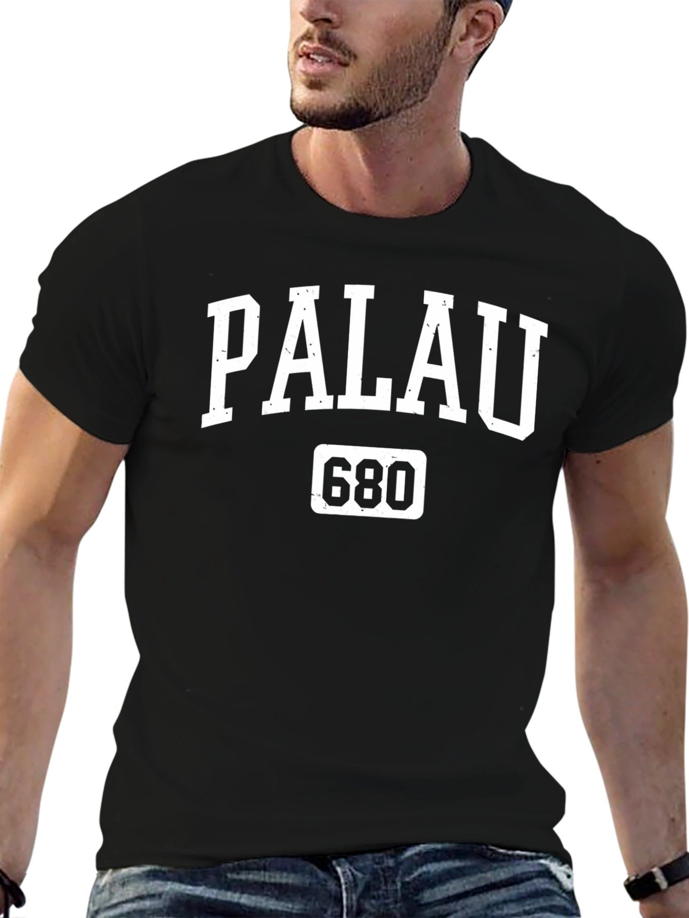 Palau 680 T-Shirt - Black Graphic Tee