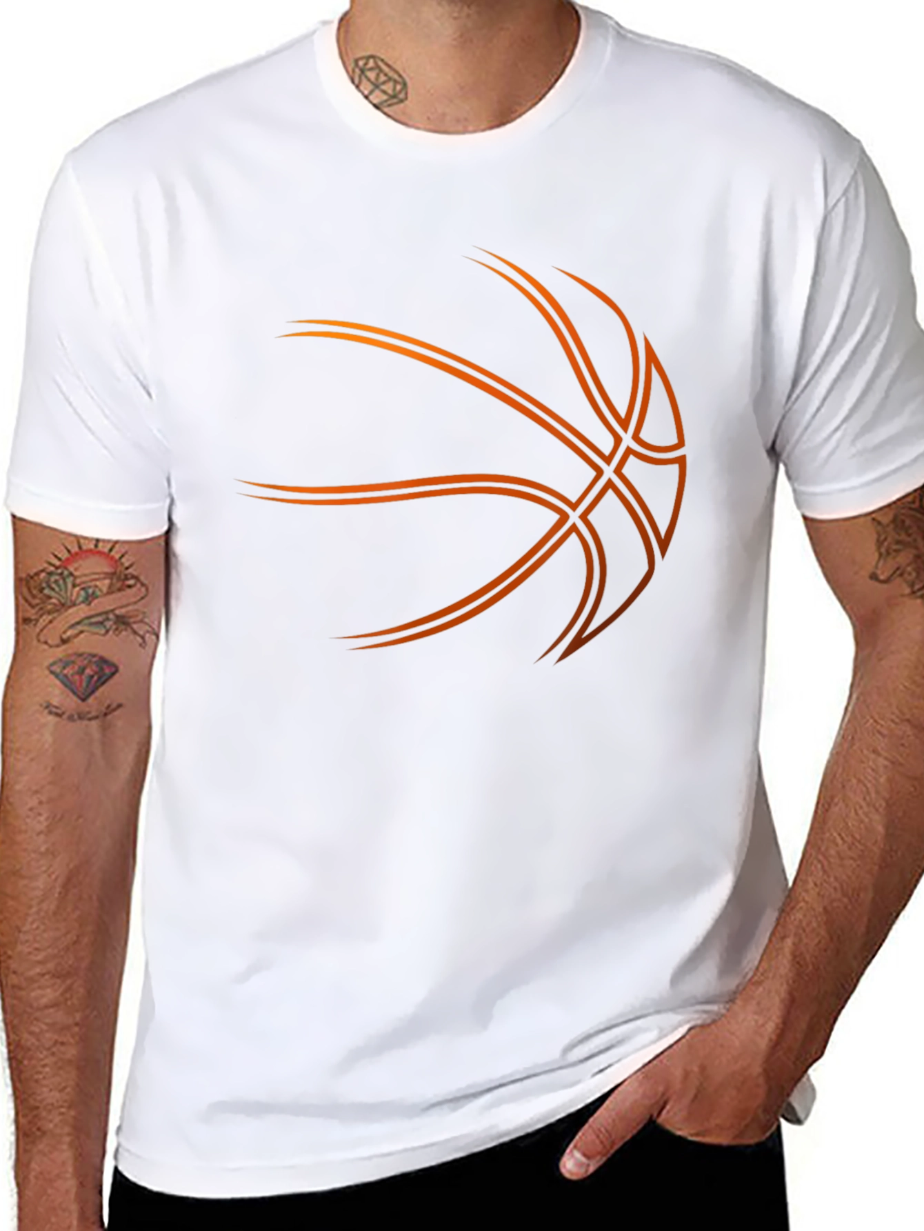 Basketball Graphic Tee - Black