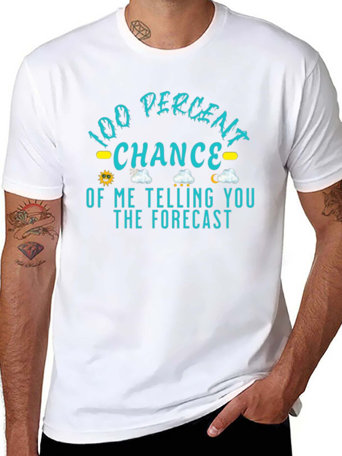 100% Chance of Telling You the Forecast T-Shirt