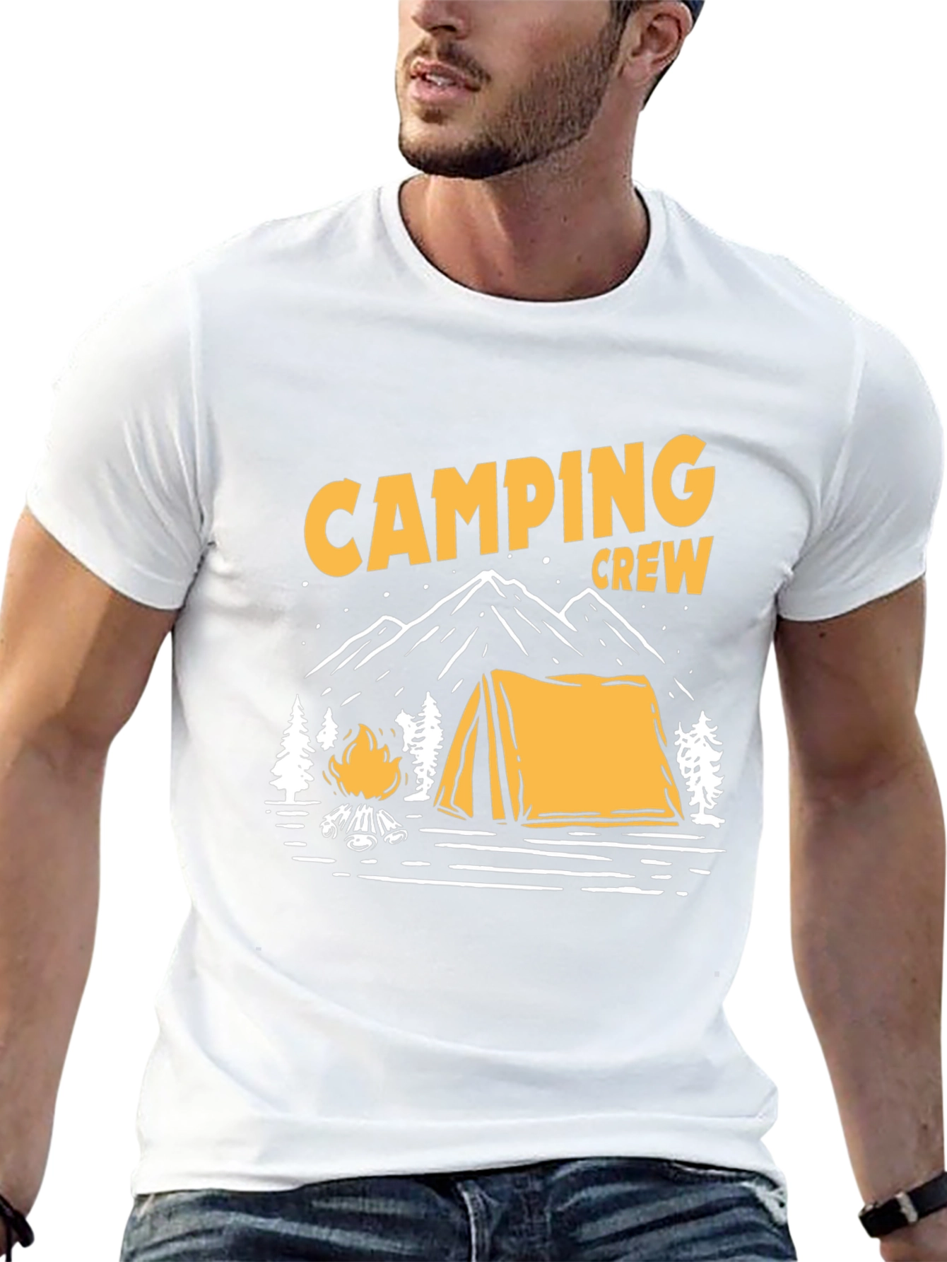 Camping Crew Graphic Tee - Outdoor Adventure Shirt