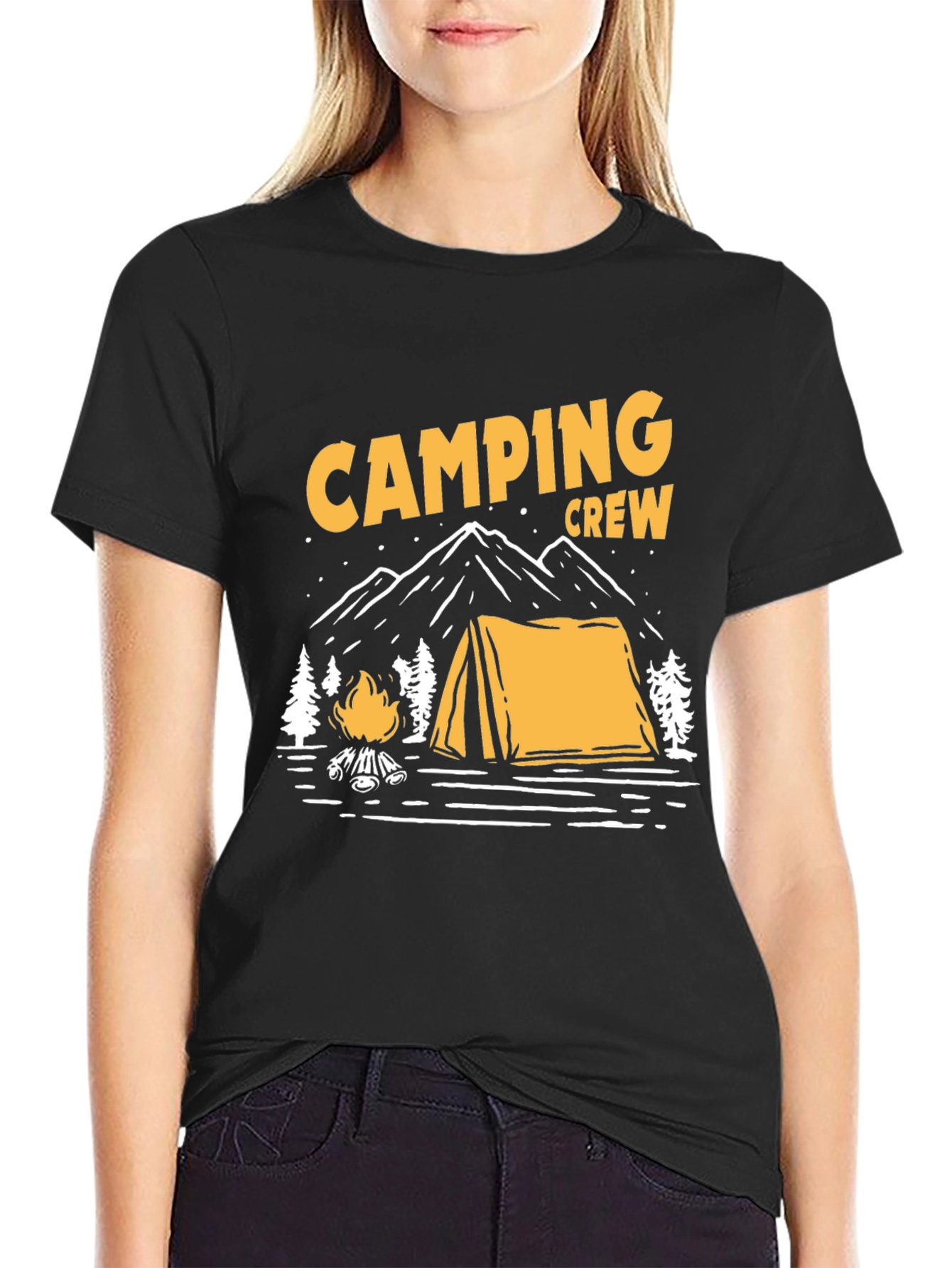 Camping Crew Graphic Tee - Outdoor Adventure Shirt