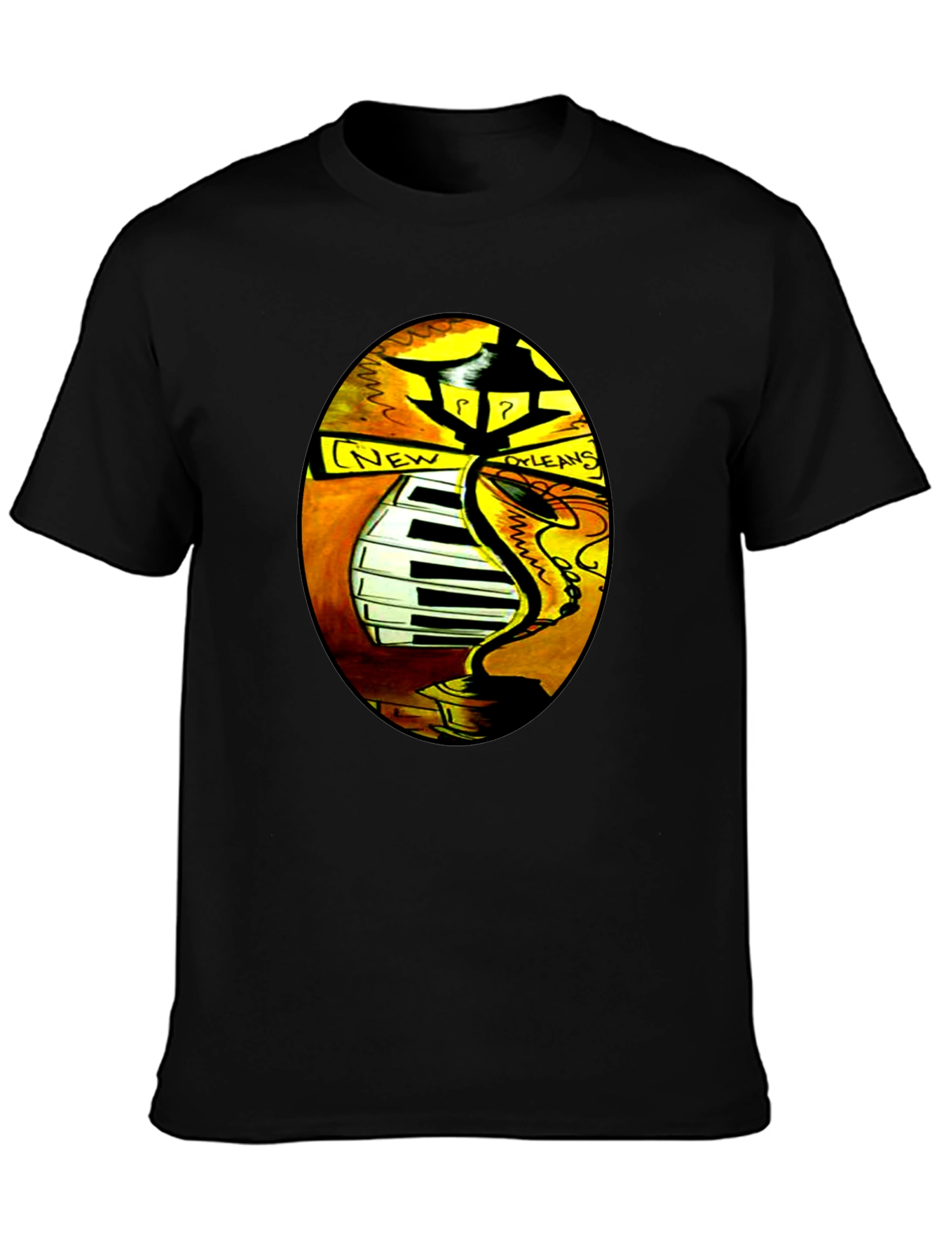 New Orleans Jazz Music Graphic T-Shirt
