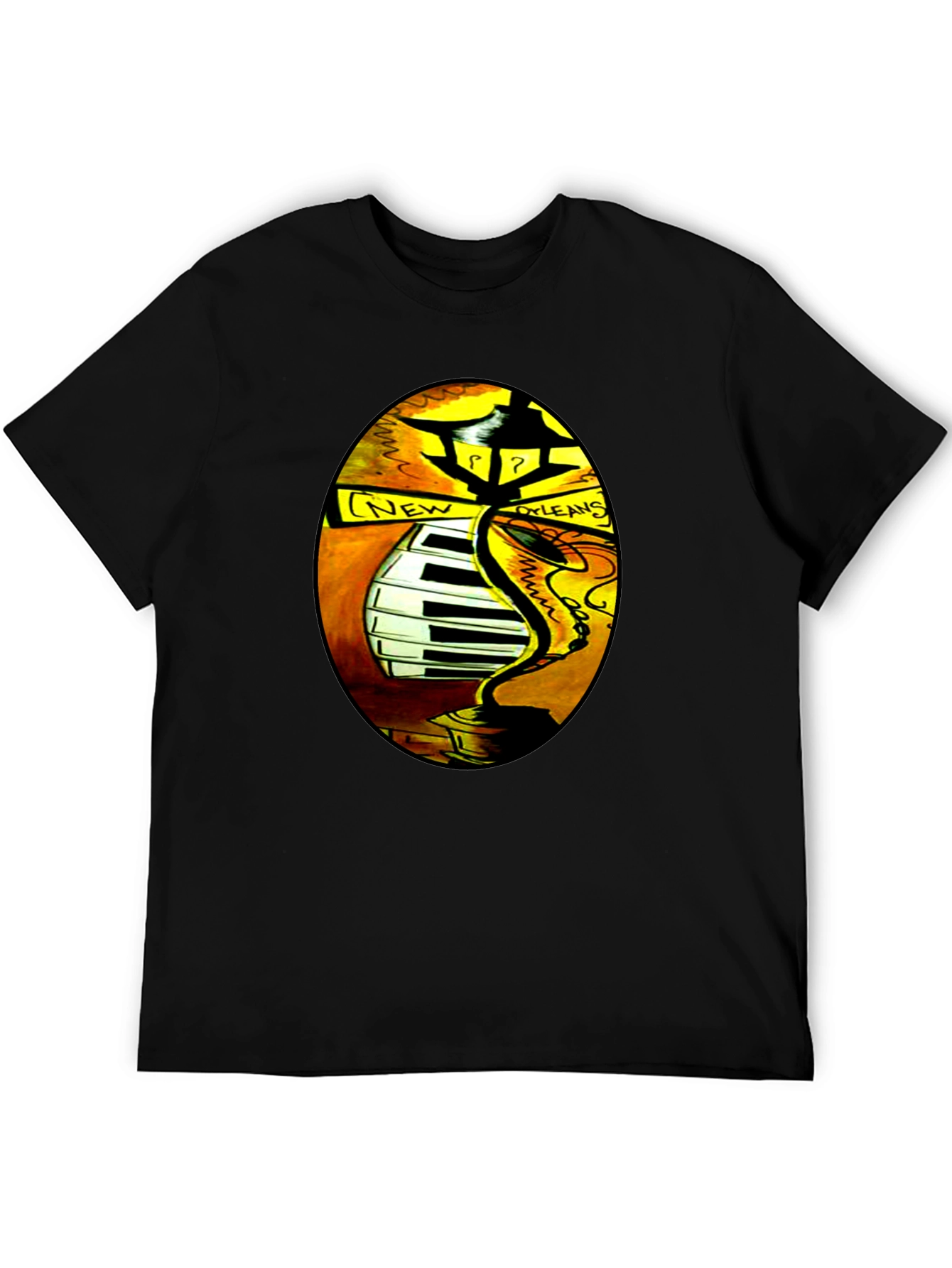 New Orleans Jazz Music Graphic T-Shirt