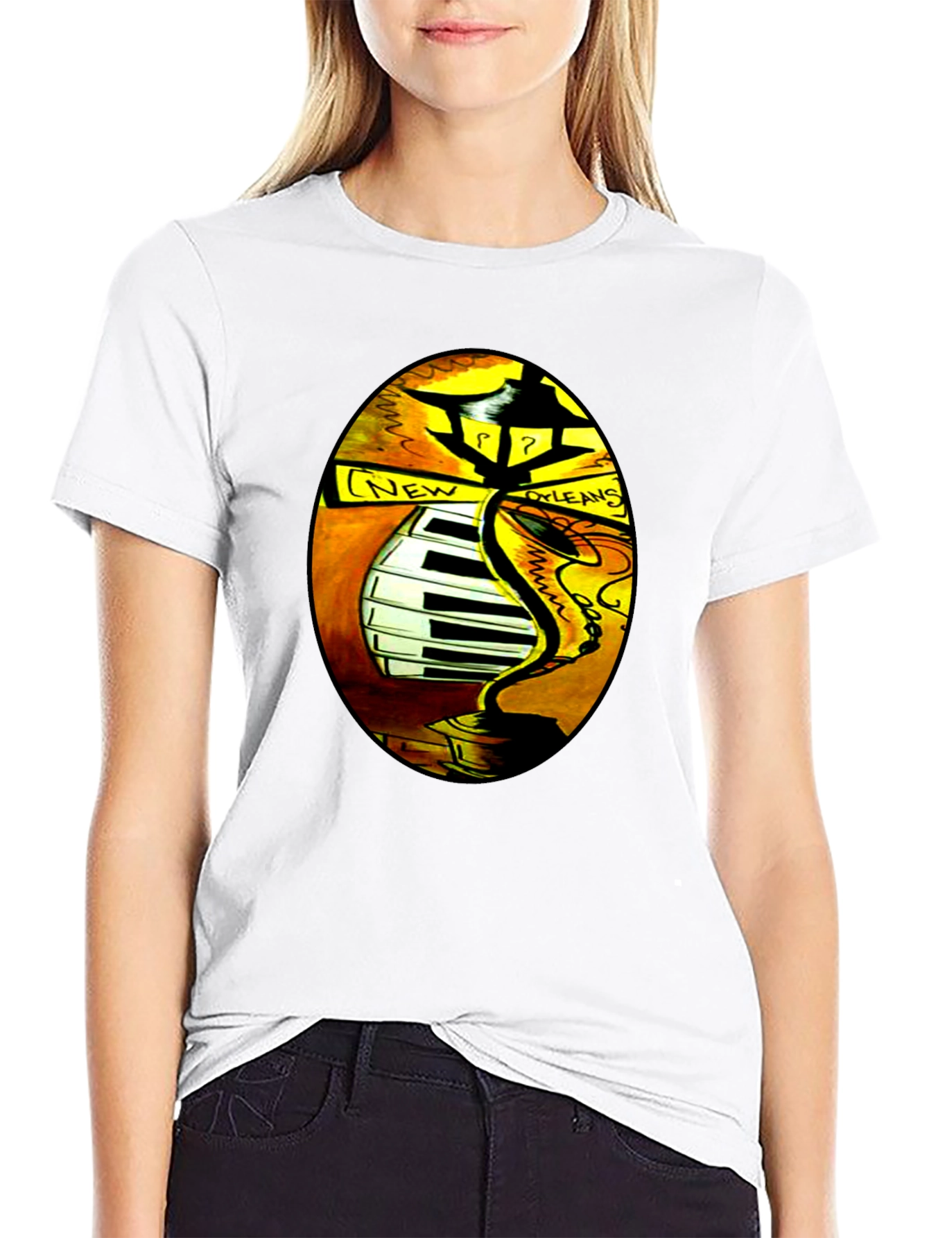 New Orleans Jazz Music Graphic T-Shirt