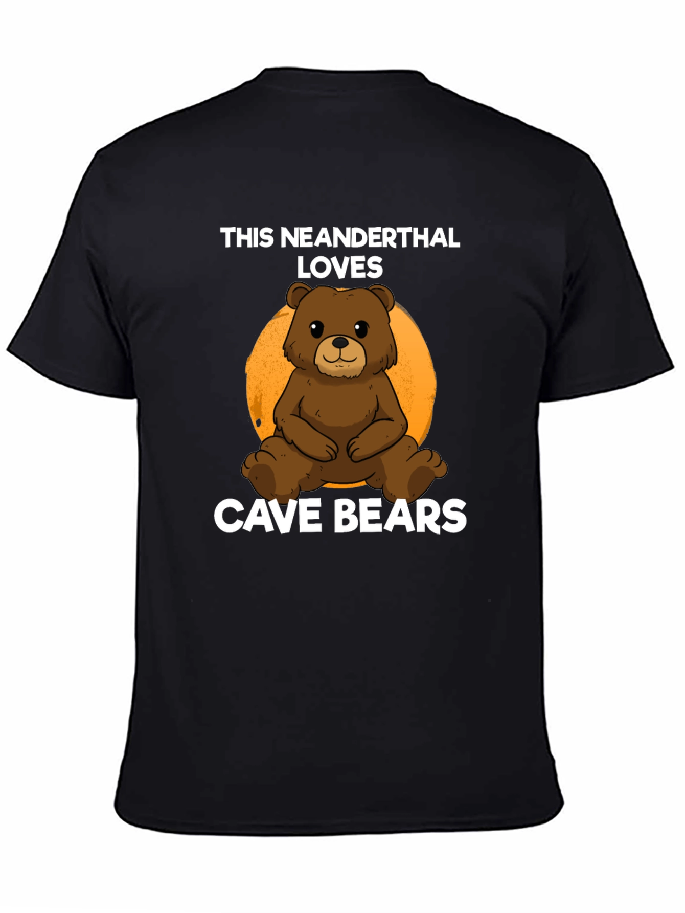Neanderthal Loves Cave Bears Graphic T-Shirt